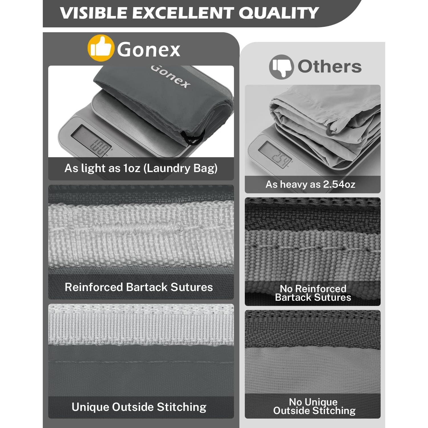 Cubos de Compresión Gonex 6 Piezas para Empacar