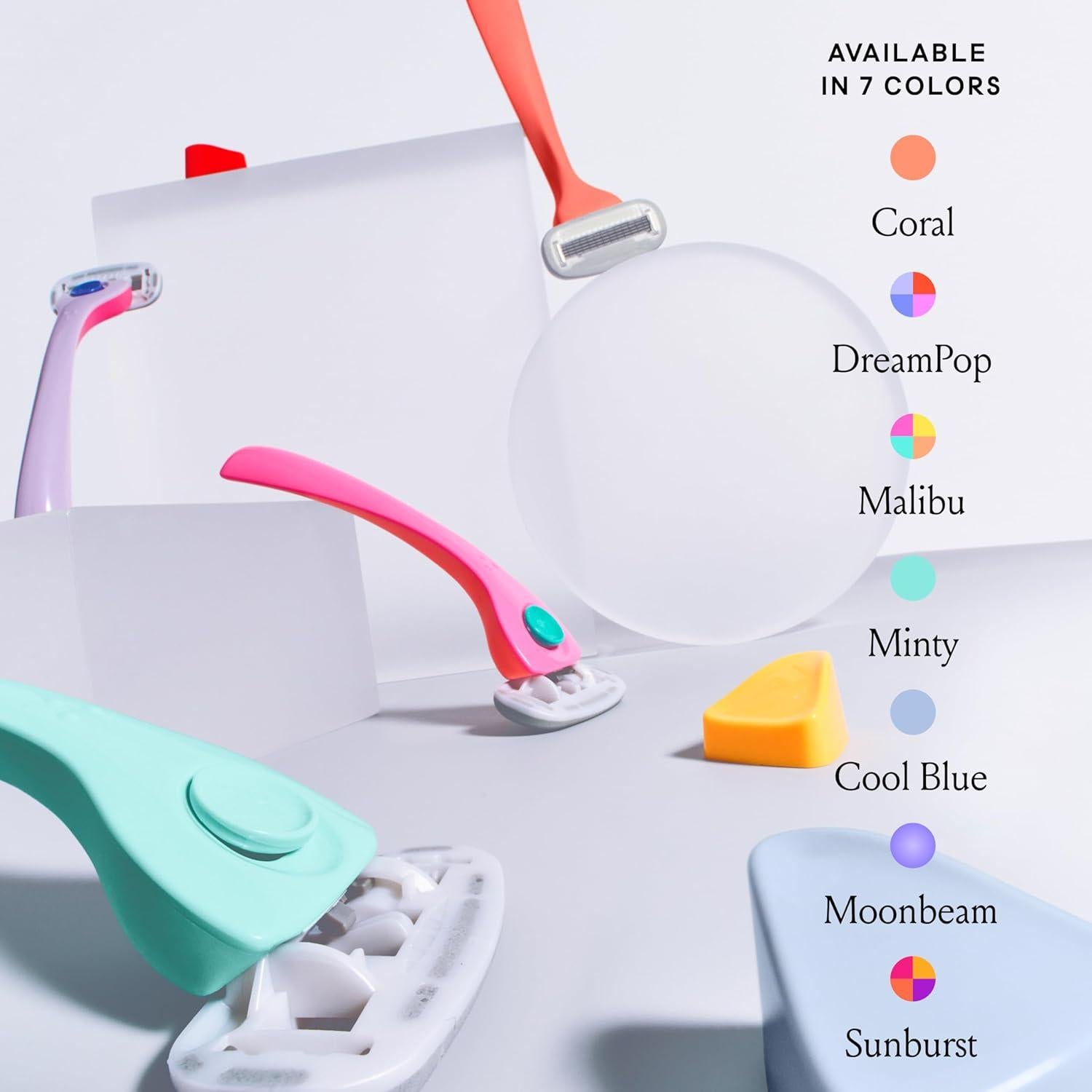 Kit Afeitado Billie Mujeres - 4 Recambios 5 Cuchillas DreamPop