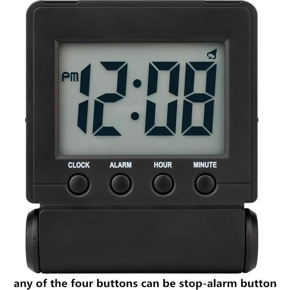 Reloj Despertador Digital FAMICOZY Compacto Negro