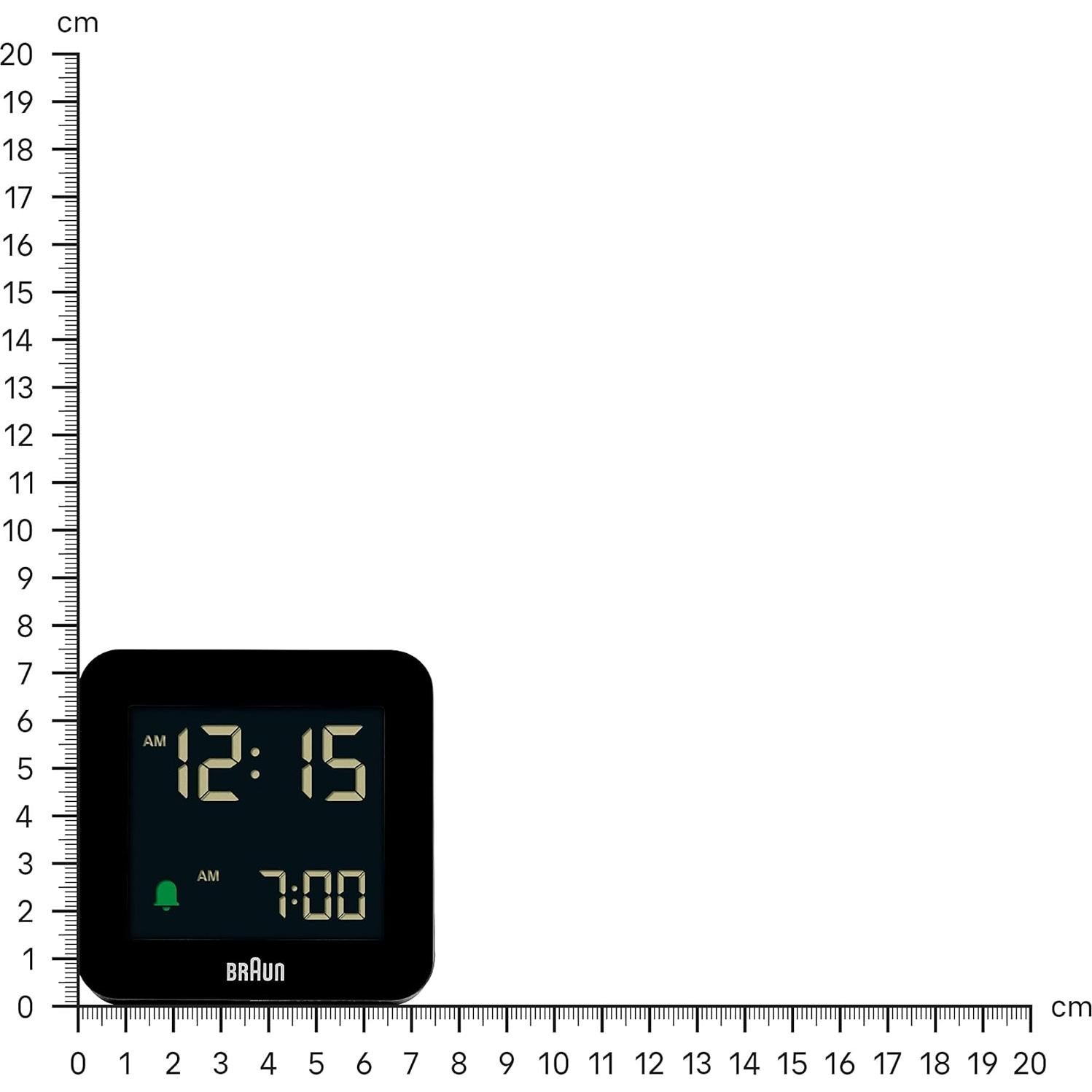 Reloj Despertador Digital Braun BC09B Negro con Alarma