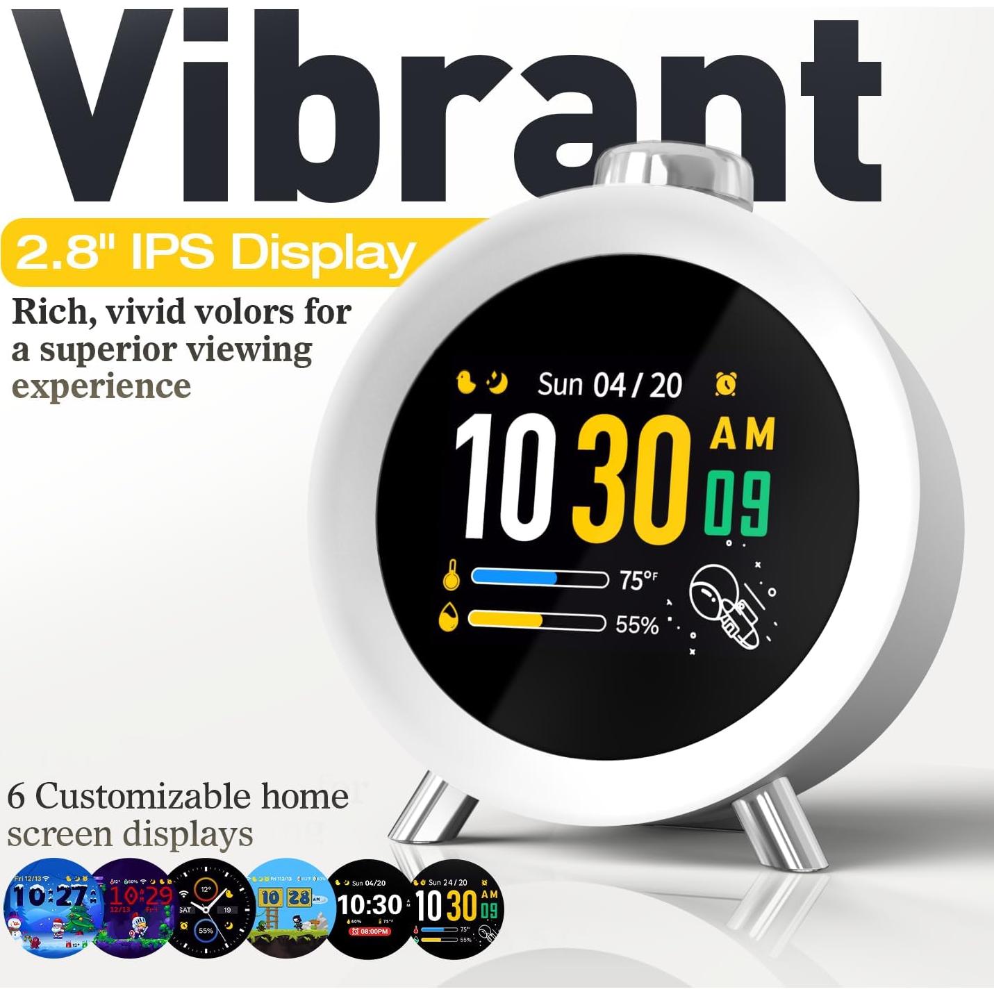 Reloj Despertador Digital MOMILLA 2.8" LCD Colorido