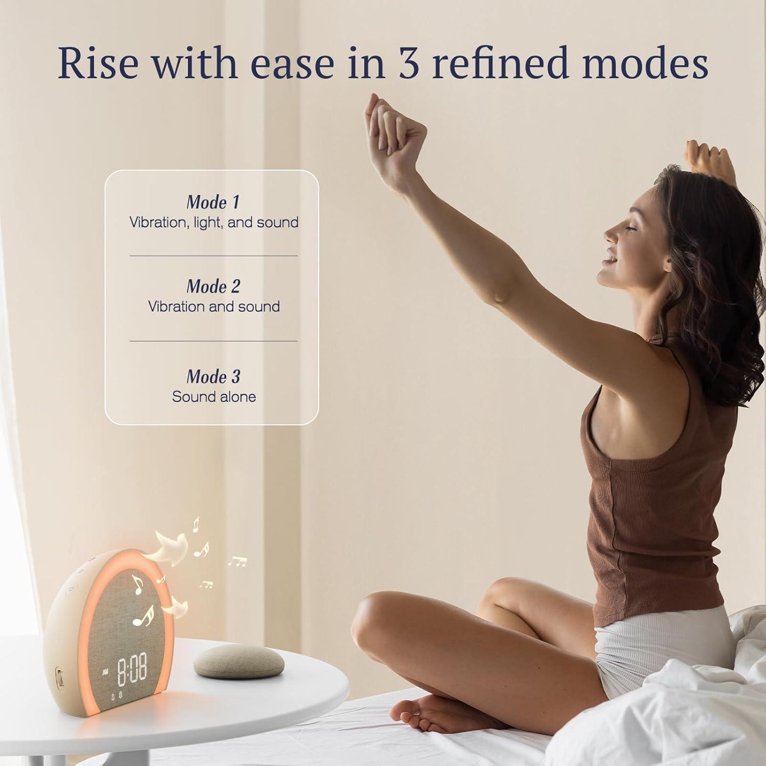 Reloj Despertador ANJANK KX213 con Vibrador y Luz Nocturna