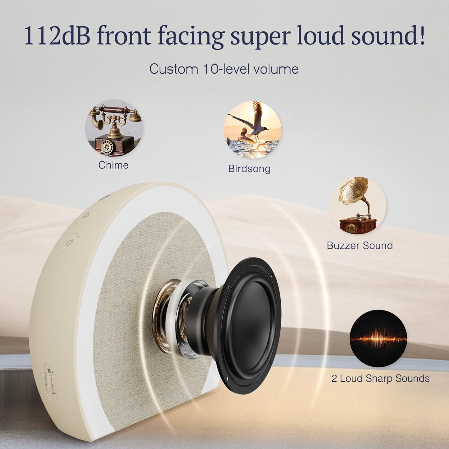 Reloj Despertador ANJANK KX213 con Vibrador y Luz Nocturna