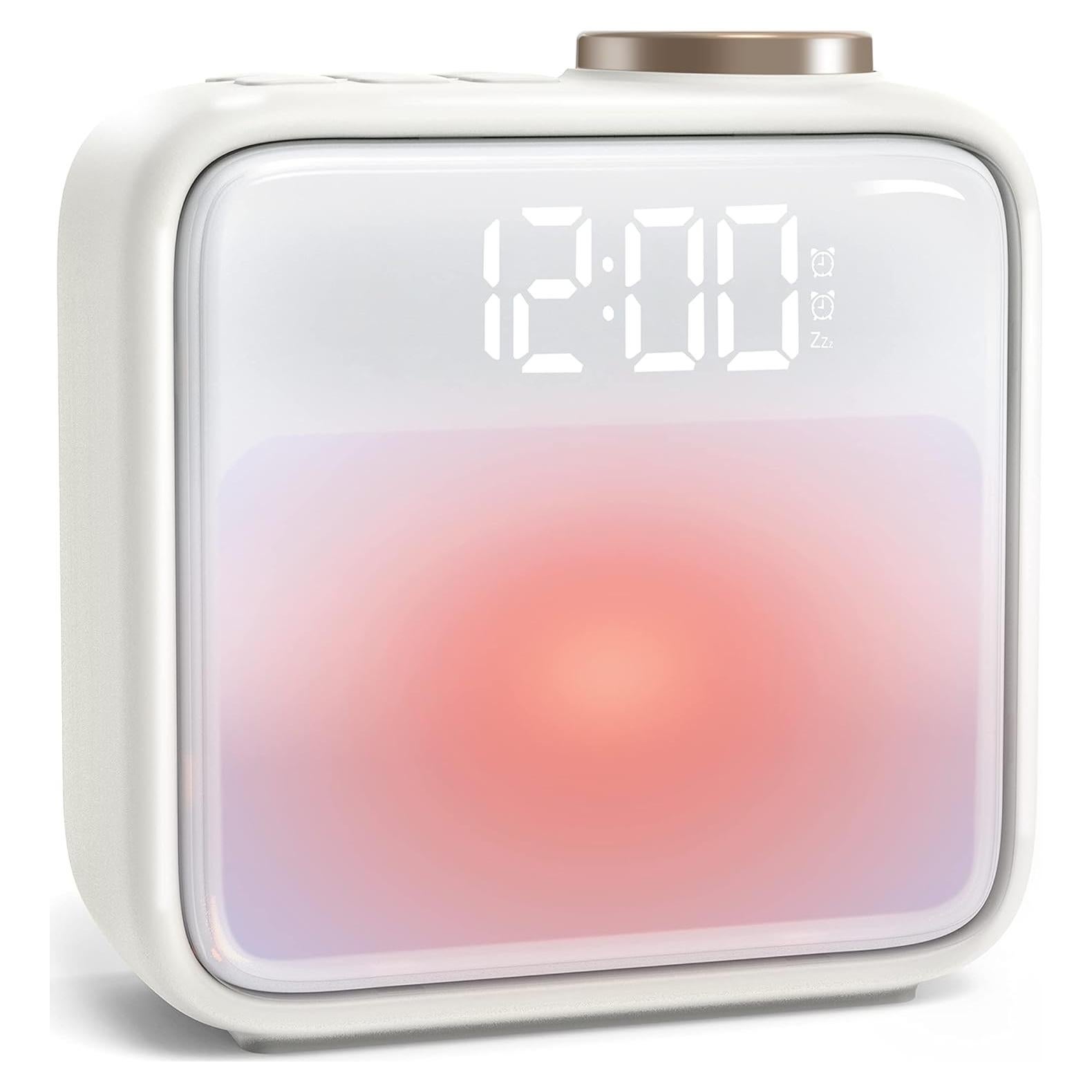 Reloj Despertador AIRIVO HJ-02 con Luz Nocturna y Ruido Blanco