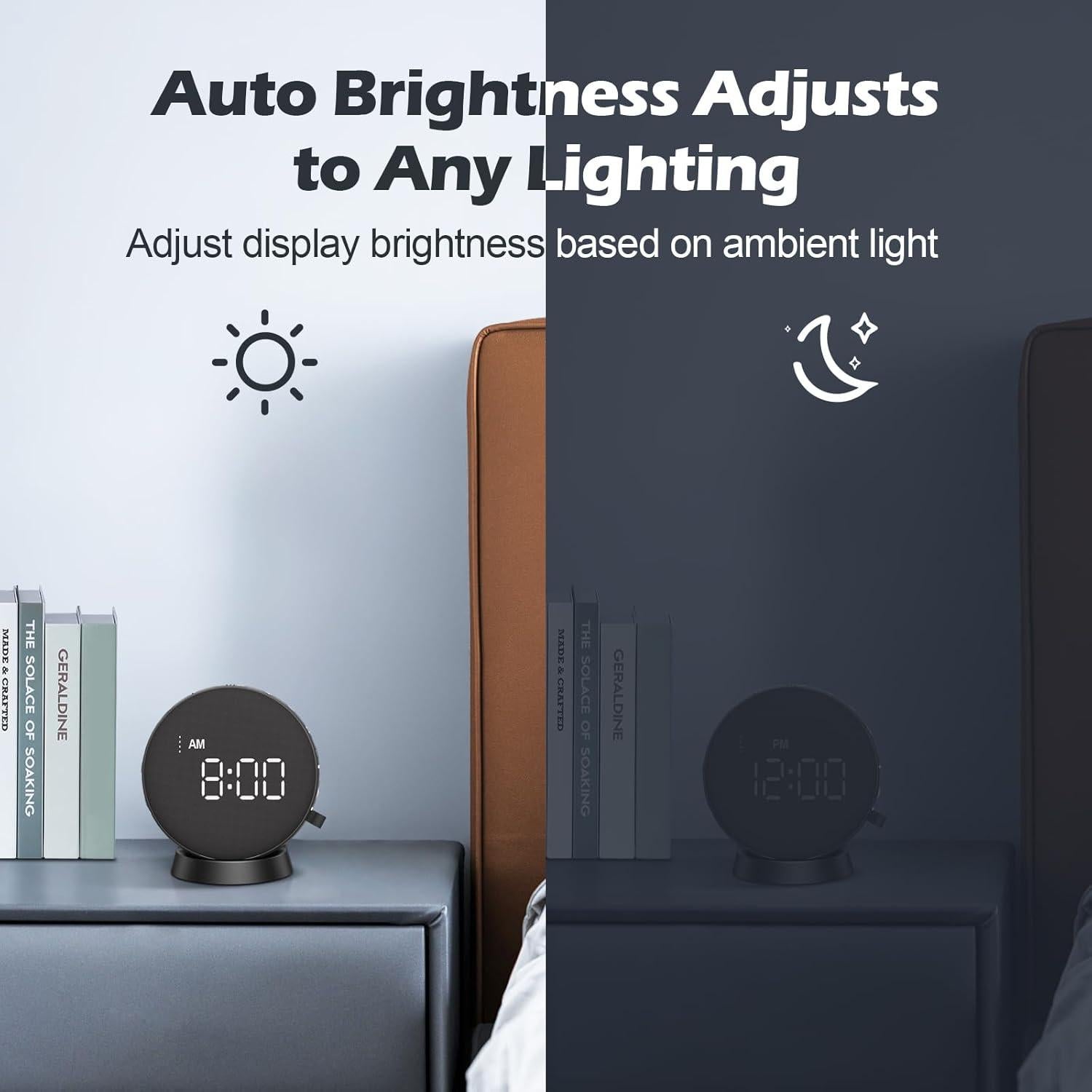 Reloj Despertador Ruidoso REACHER GX con Vibración 104dB