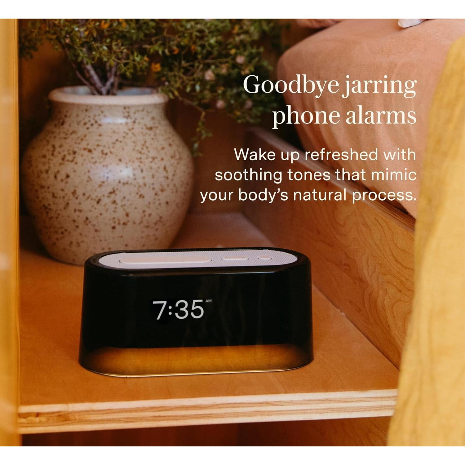 Reloj Despertador Loftie Inteligente con Luz y Sonido - Negro