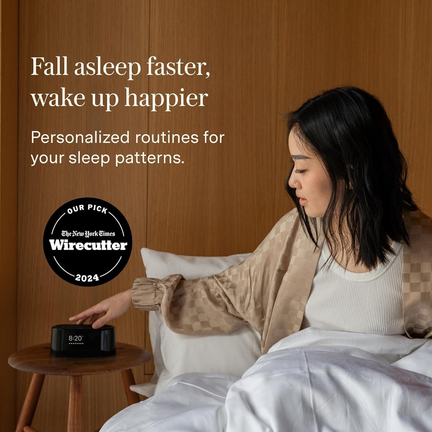 Reloj Despertador Loftie Inteligente con Luz y Sonido - Negro