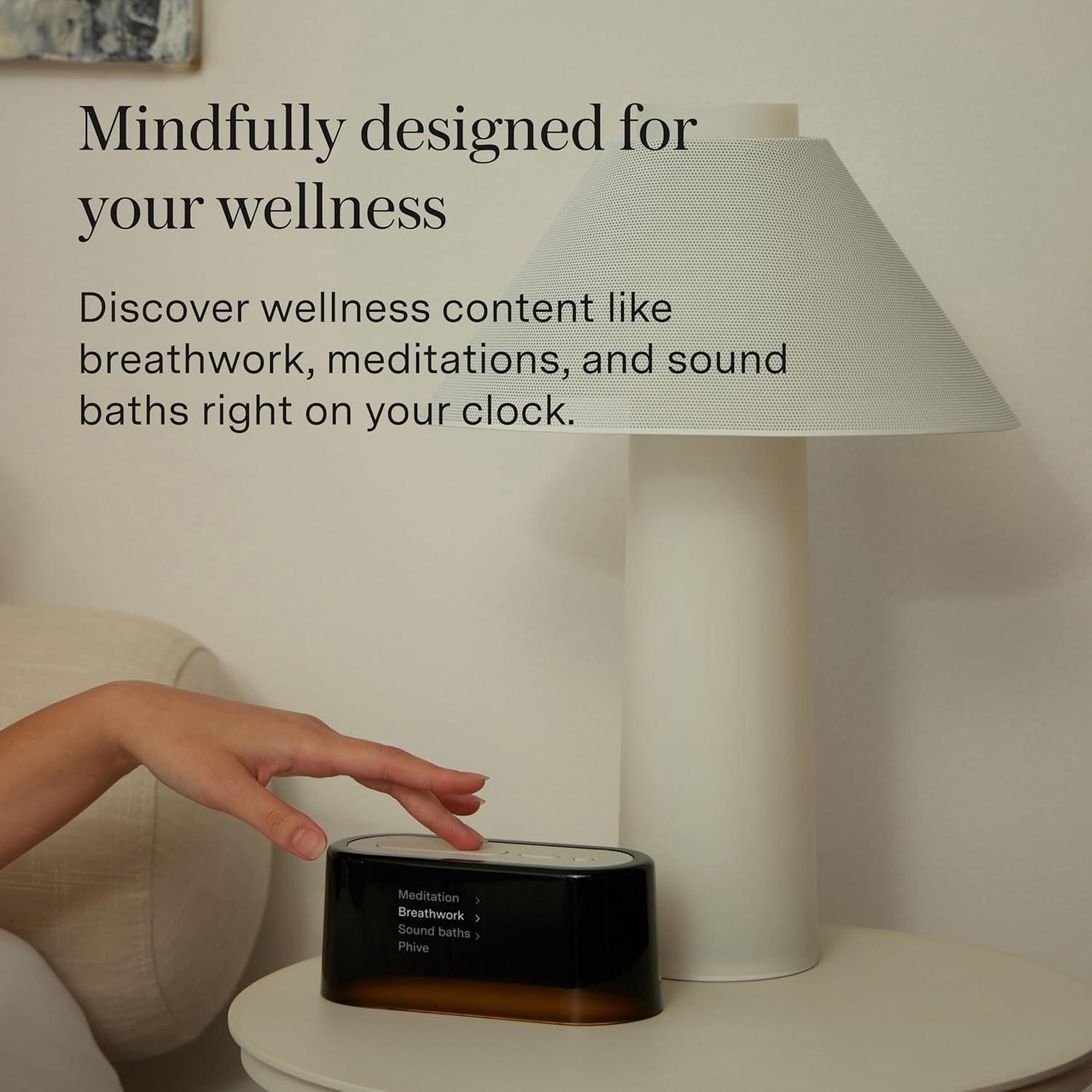 Reloj Despertador Loftie Inteligente con Luz y Sonido - Negro