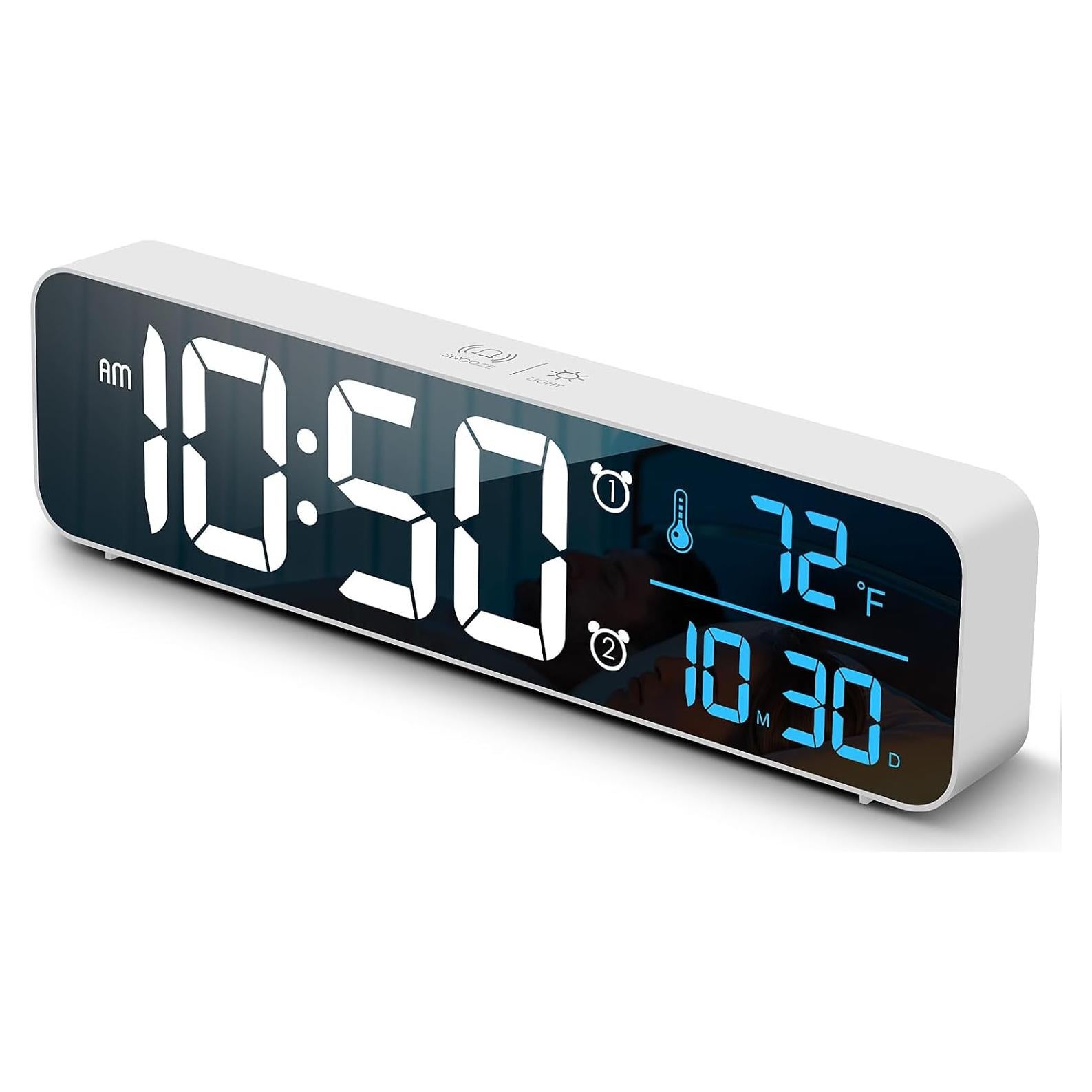 Reloj Despertador Digital Abovsare 8810 Pantalla Grande