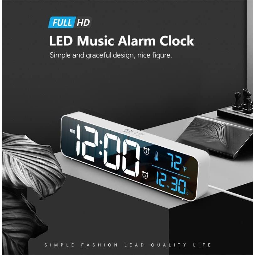 Reloj Despertador Digital Abovsare 8810 Pantalla Grande