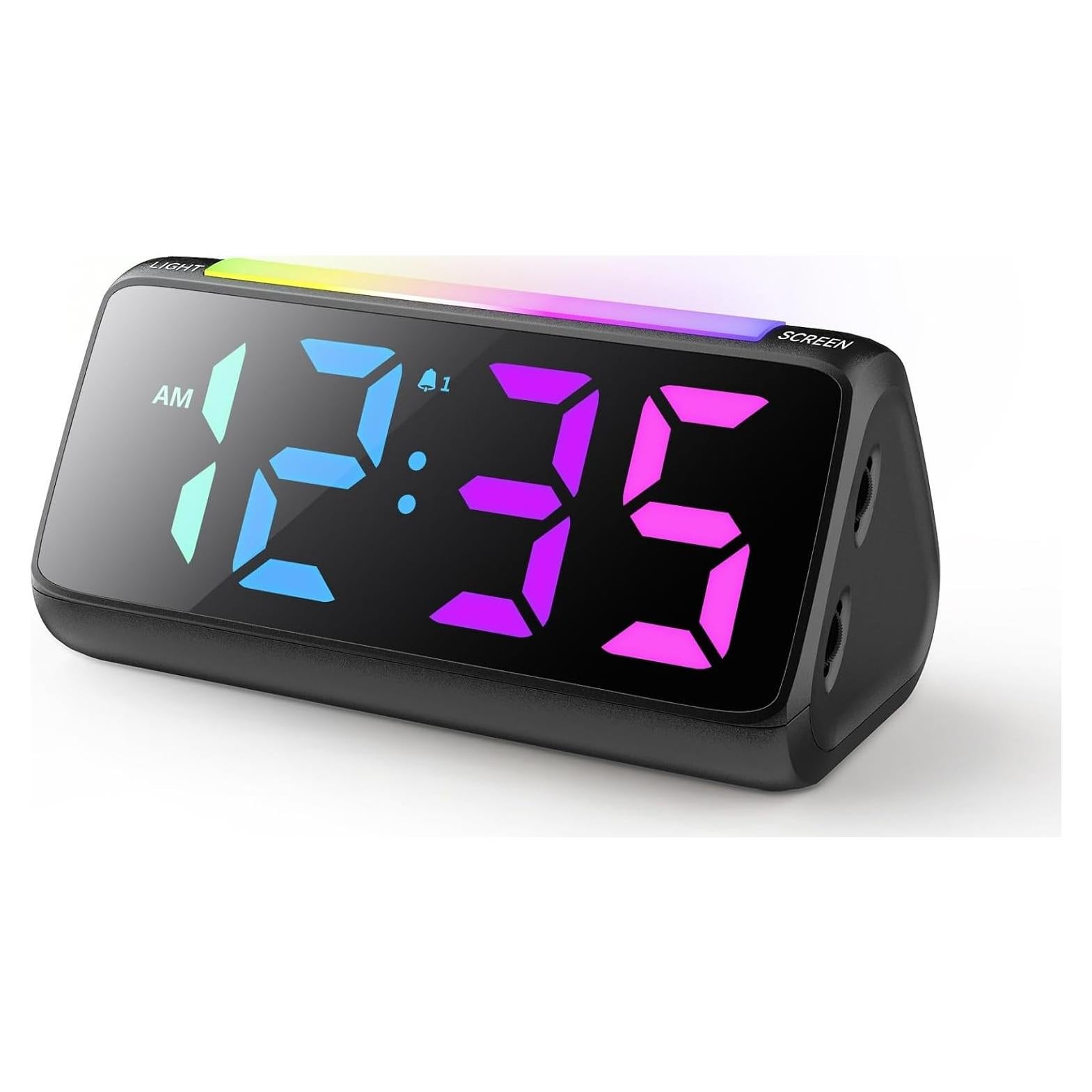 Reloj Despertador Digital Netzu RGB con Luz Nocturna