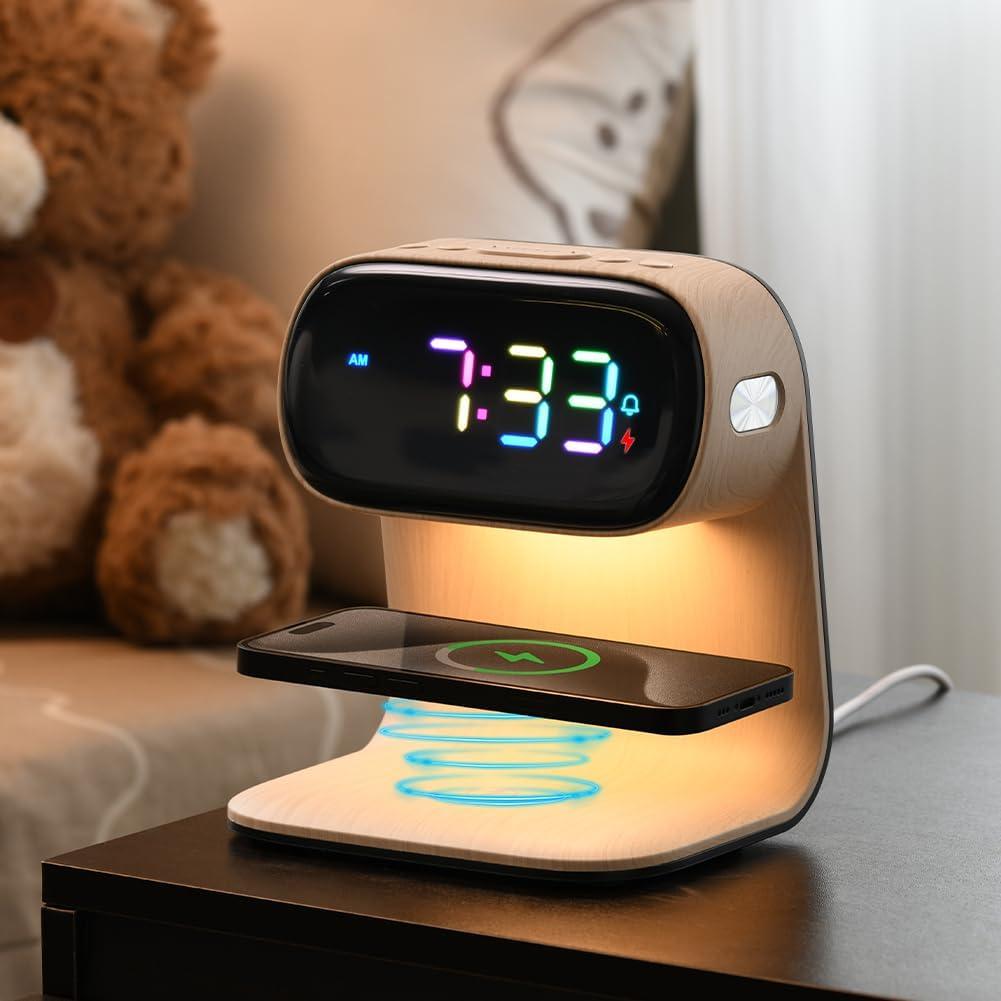 Reloj Despertador Digital WILIT A40Pro Carga Inalámbrica LED