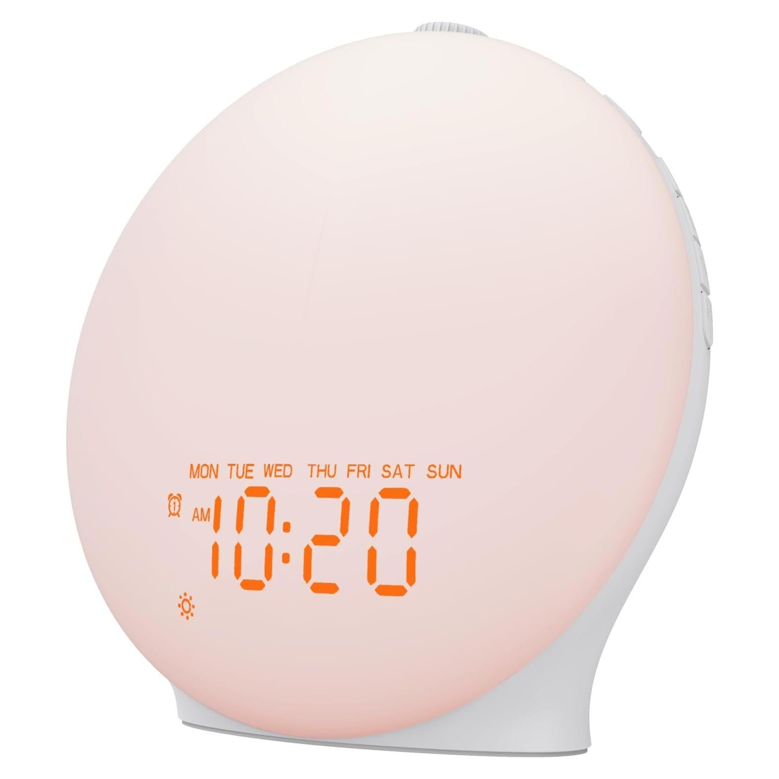 Reloj Despertador JALL K6 con Sonido Blanco y Luz Amanecer