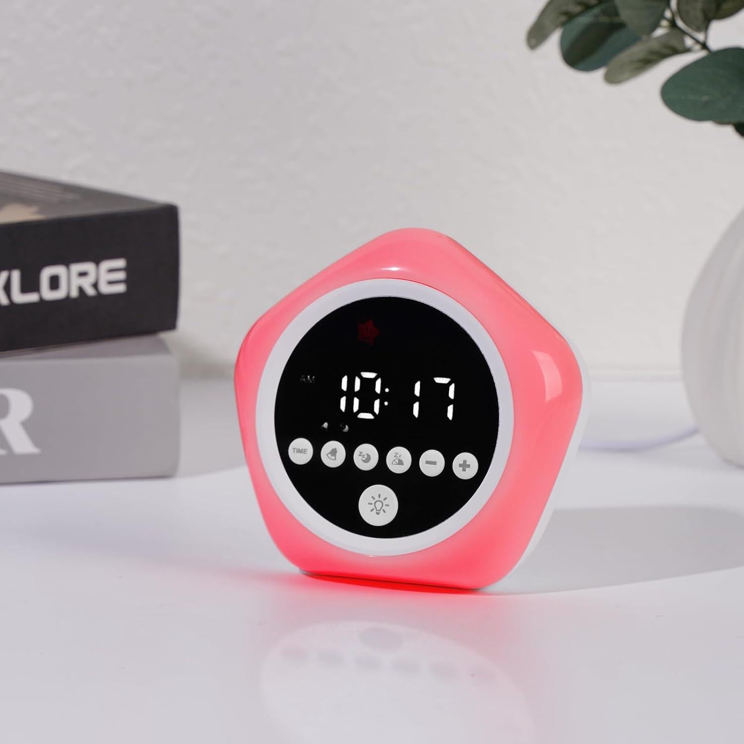 Reloj Despertador Infantil ANNNGUL con Luz Verde y Roja
