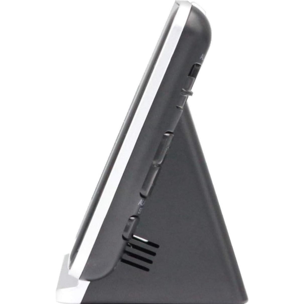 Reloj Despertador Digital Seiko Hudson Negro con Calendario