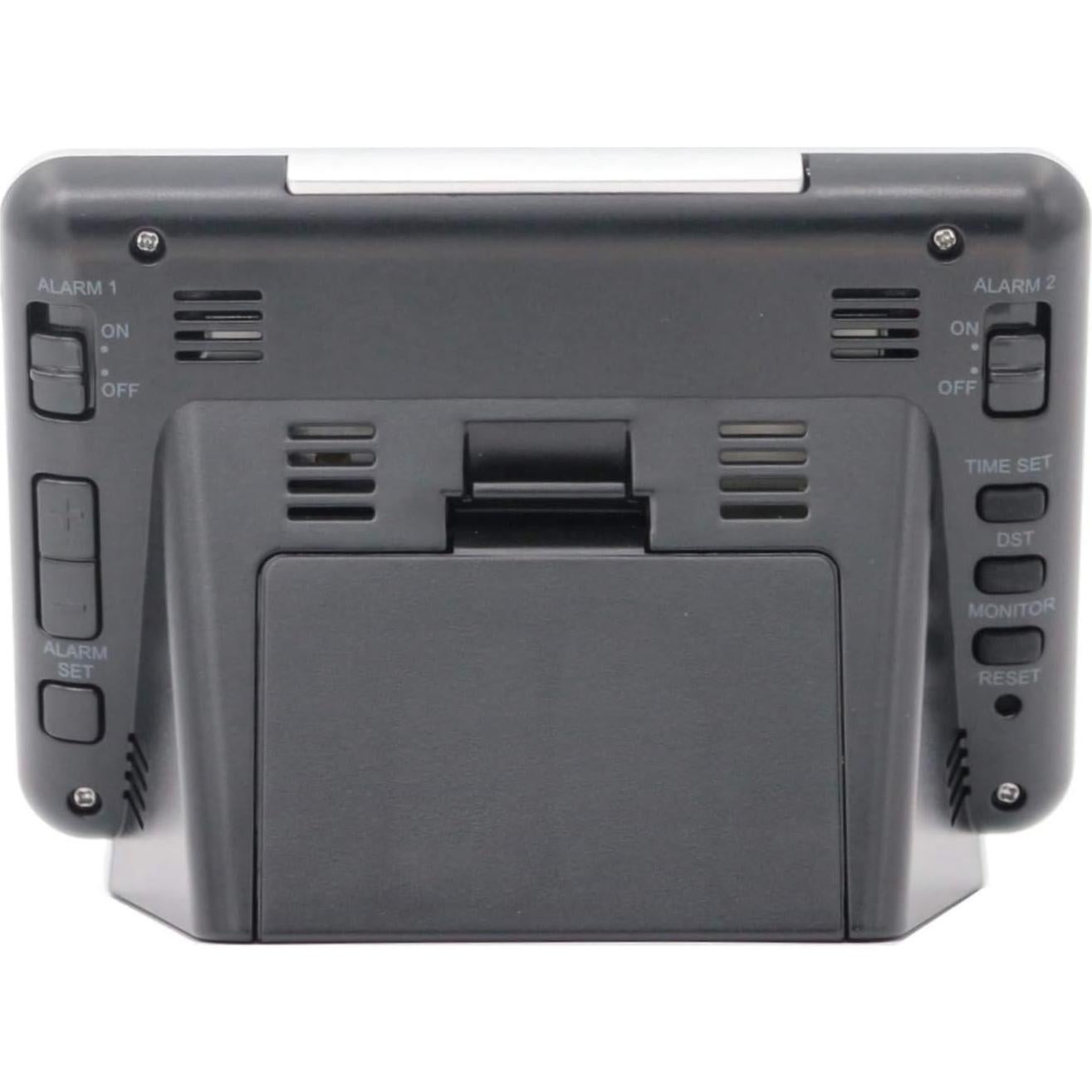 Reloj Despertador Digital Seiko Hudson Negro con Calendario