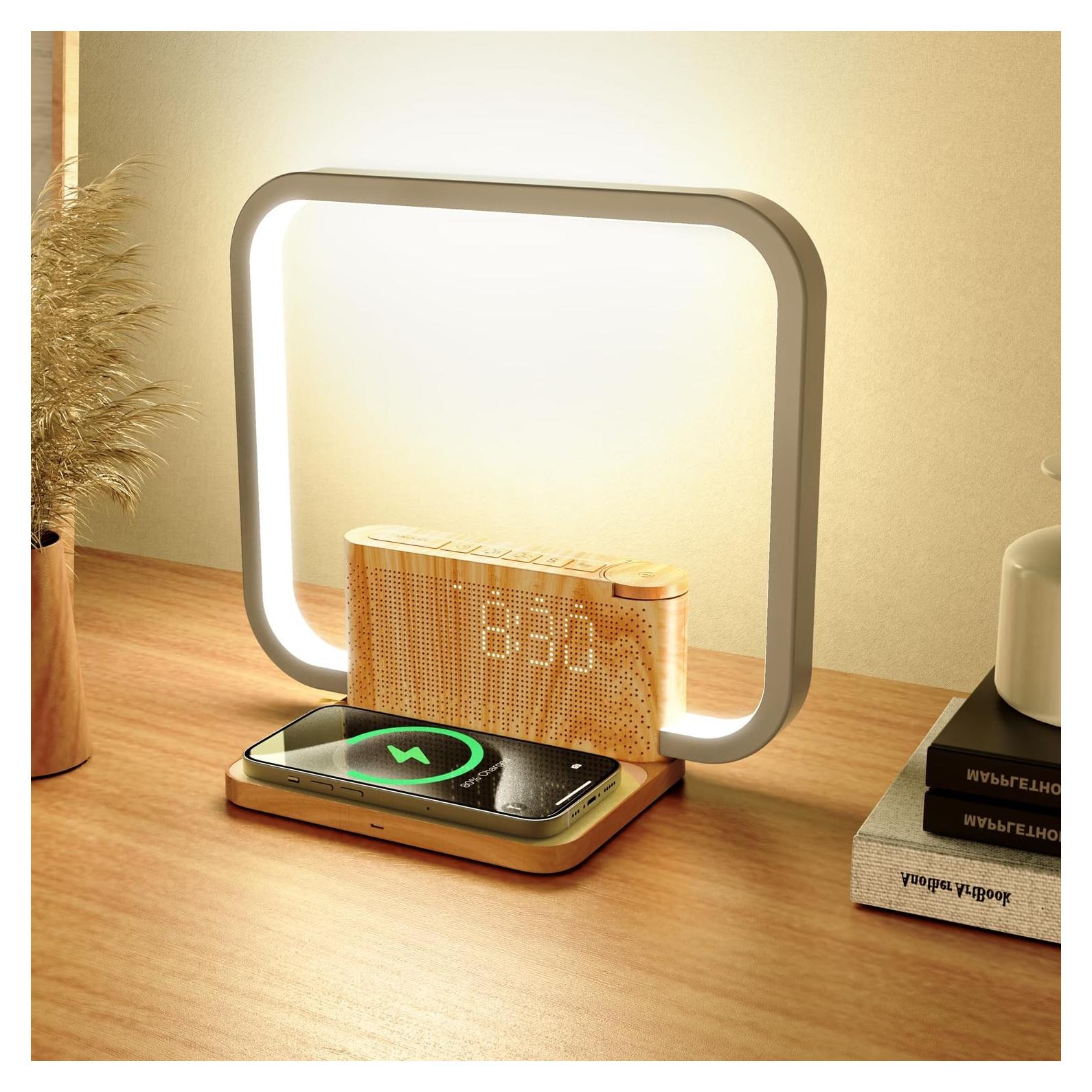 Despertador de Amanecer Toiysyy con Cargador Inalámbrico