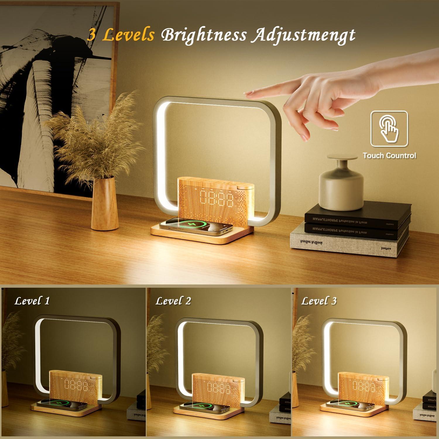 Despertador de Amanecer Toiysyy con Cargador Inalámbrico