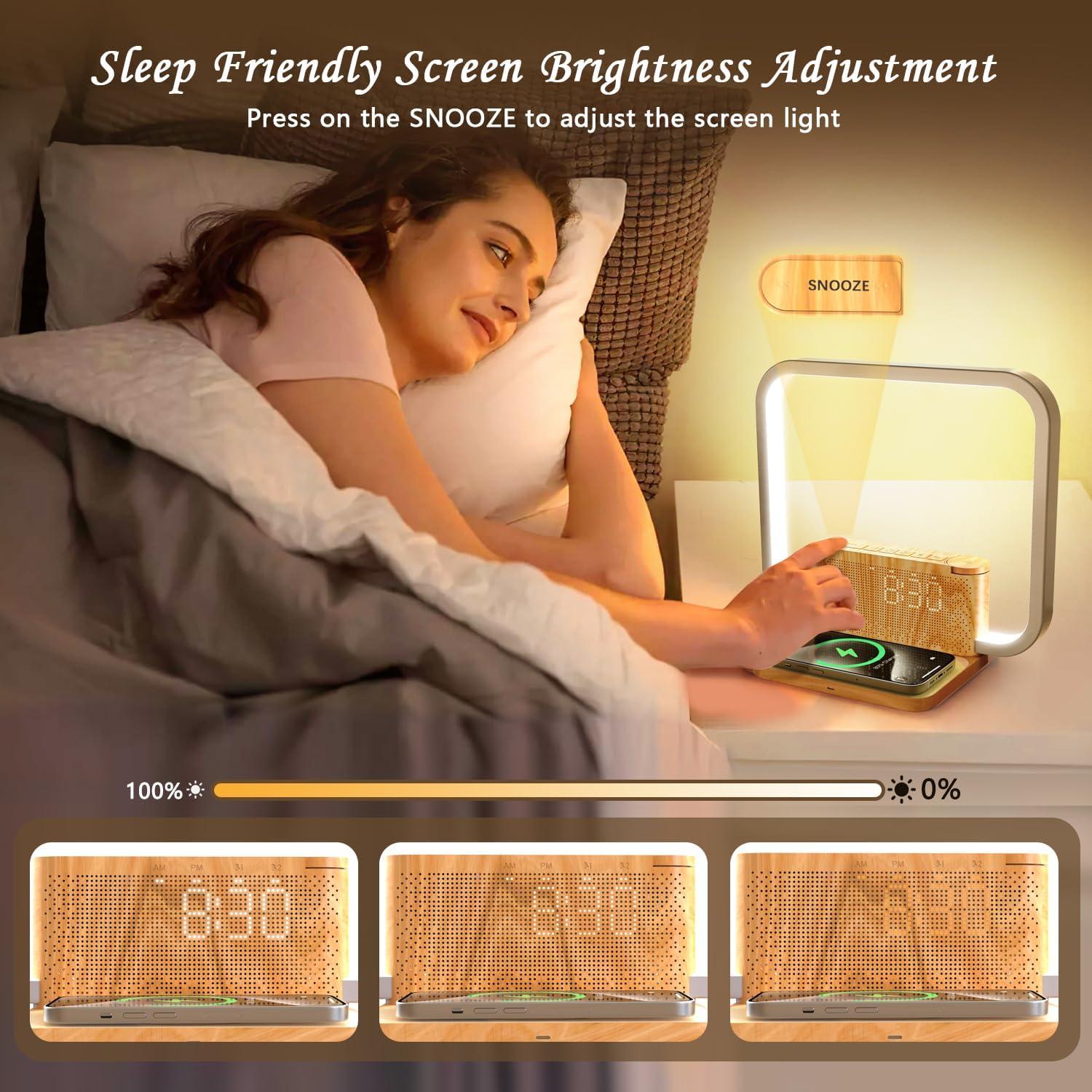 Despertador de Amanecer Toiysyy con Cargador Inalámbrico