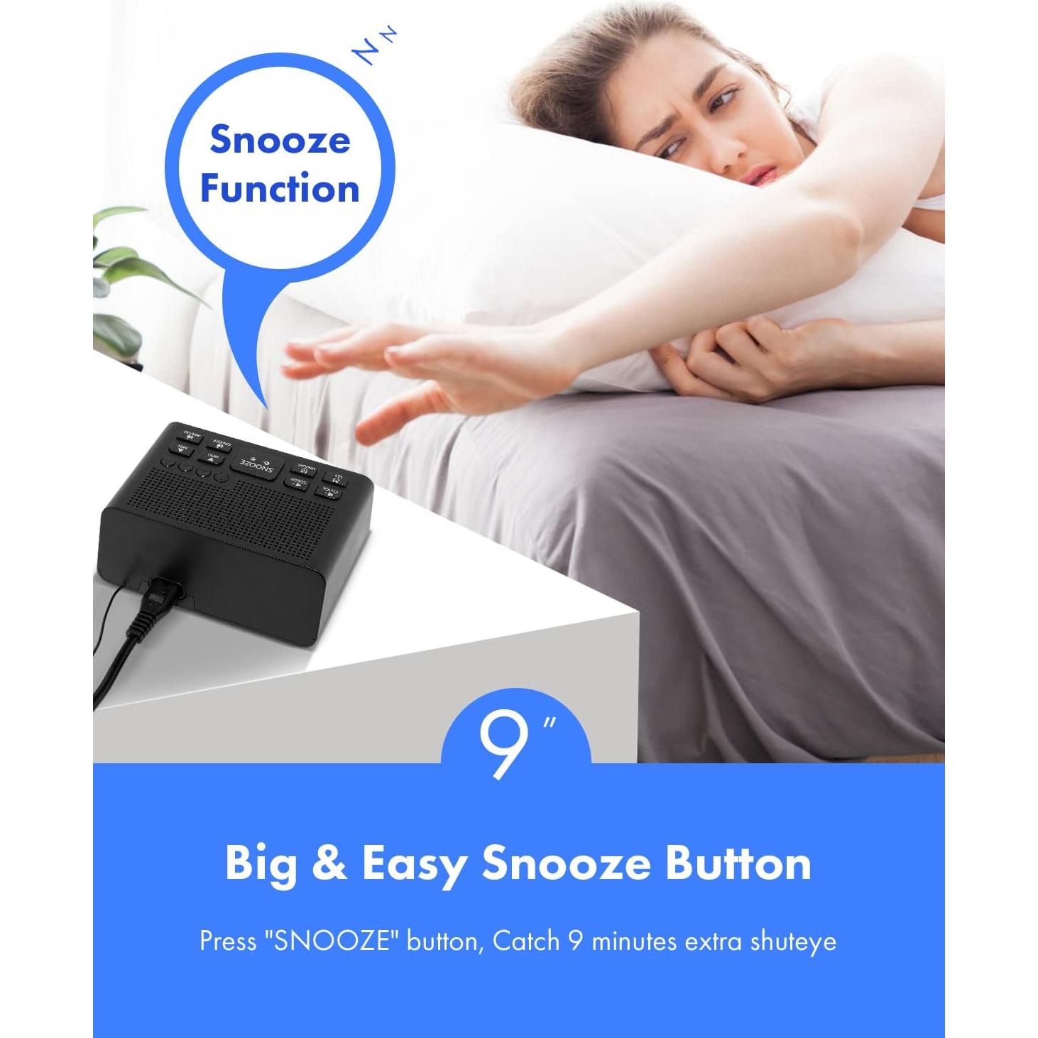 Reloj Despertador Digital Homicial H251 con Radio AM/FM