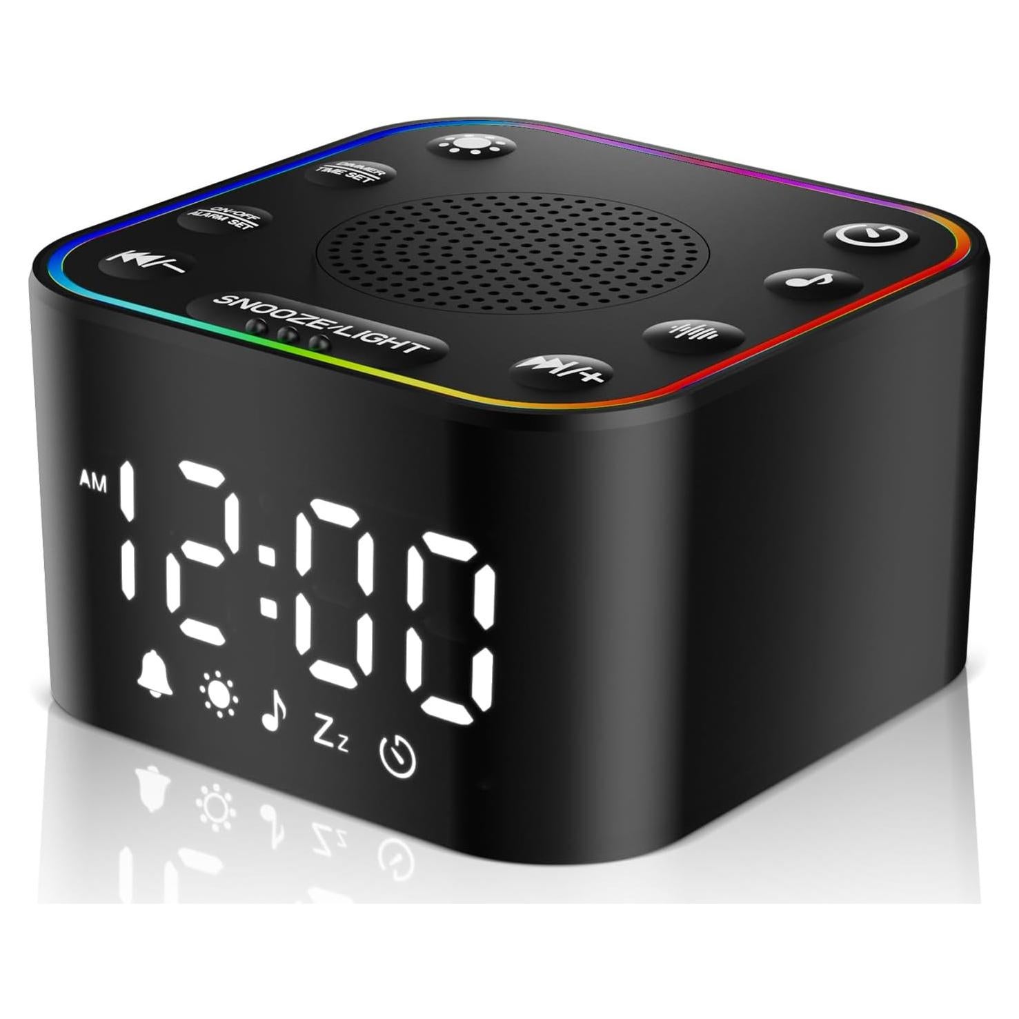 Máquina de Sonido Blanco Alampan SM-03 con Reloj y Luz RGB