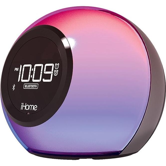 Reloj Despertador iHome IBT29 con Altavoz Bluetooth y Luz