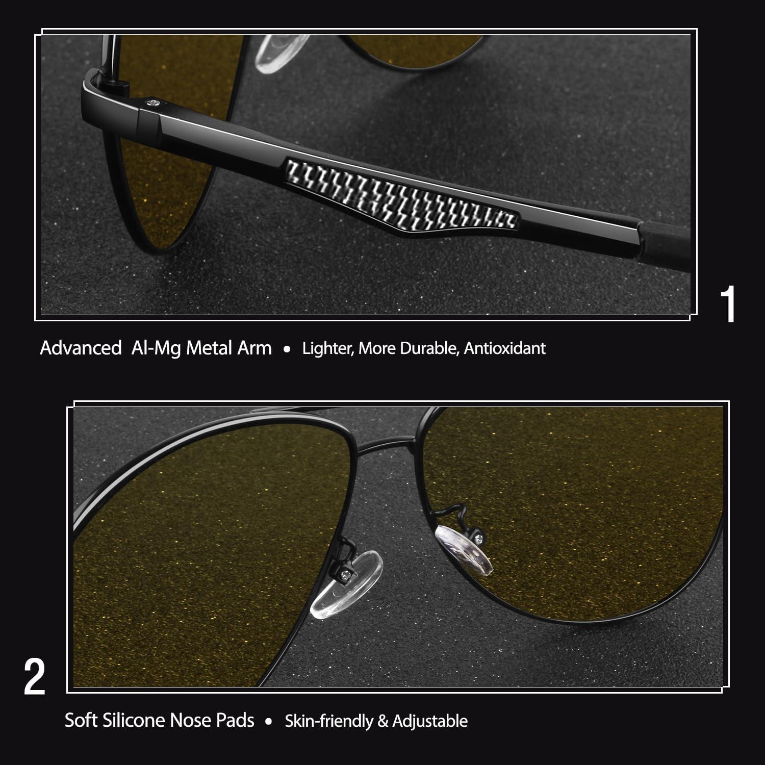 Gafas de Sol GQUEEN Polarizadas Estilo Militar 62mm