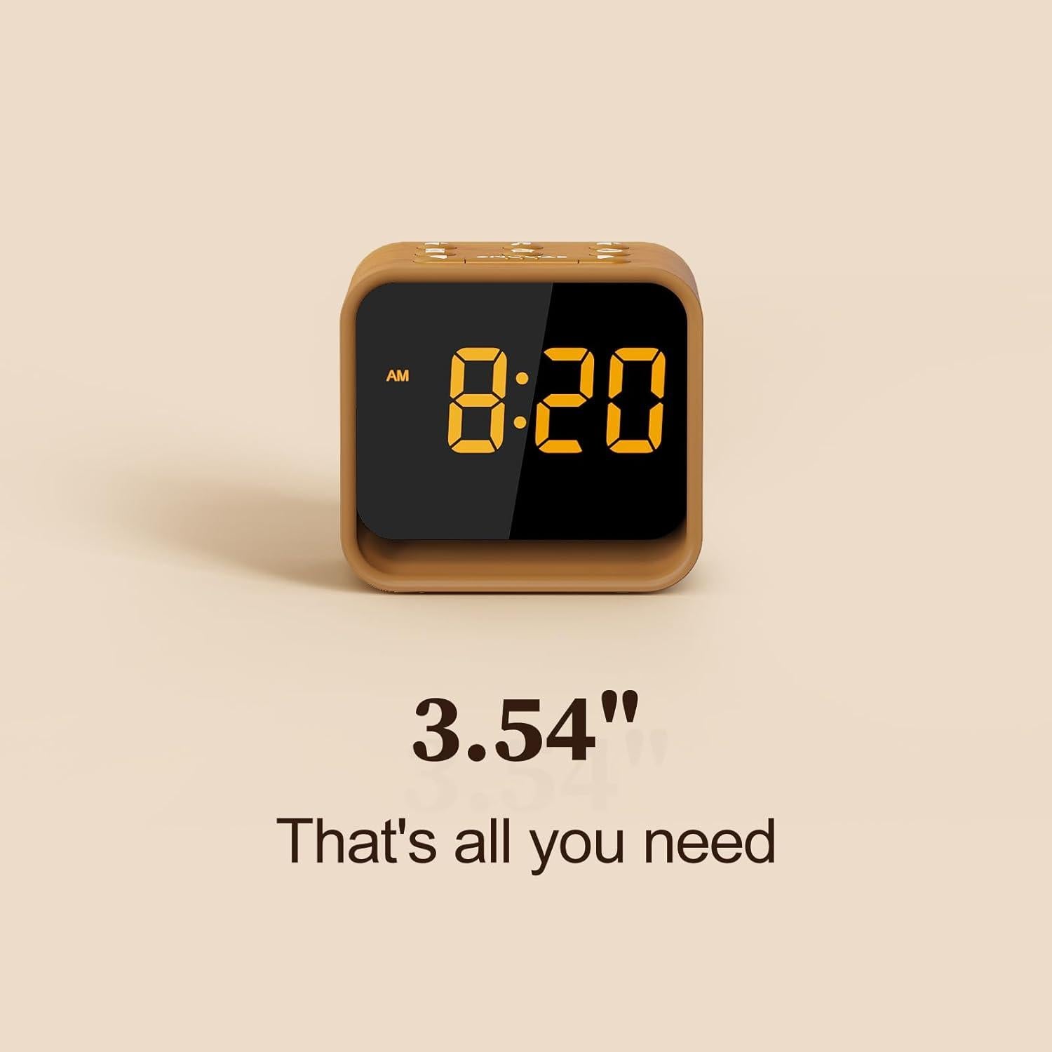 Reloj Despertador de Madera Housbay con Sonido Blanco