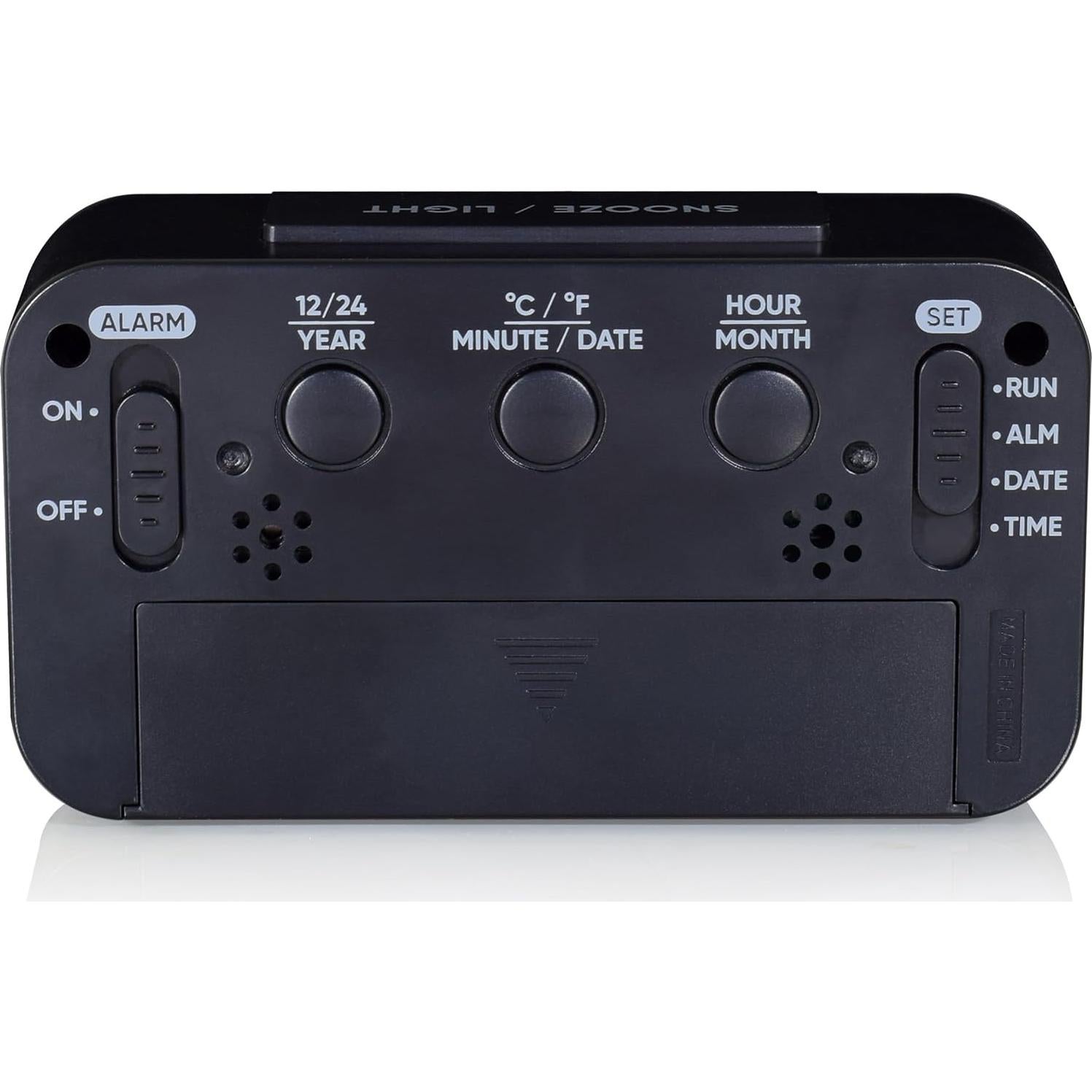 Reloj Despertador Digital Westclox Negro con Pantalla Grande