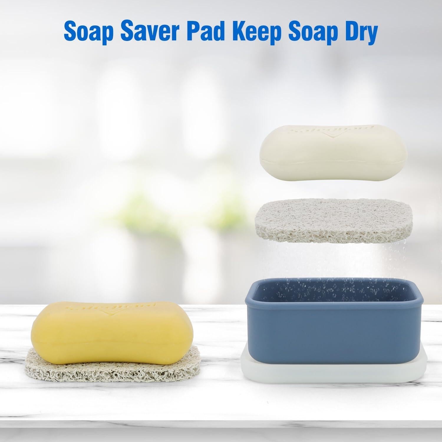 Estuche de Jabón AIMAIAIMAI Azul Compacto a Prueba de Fugas