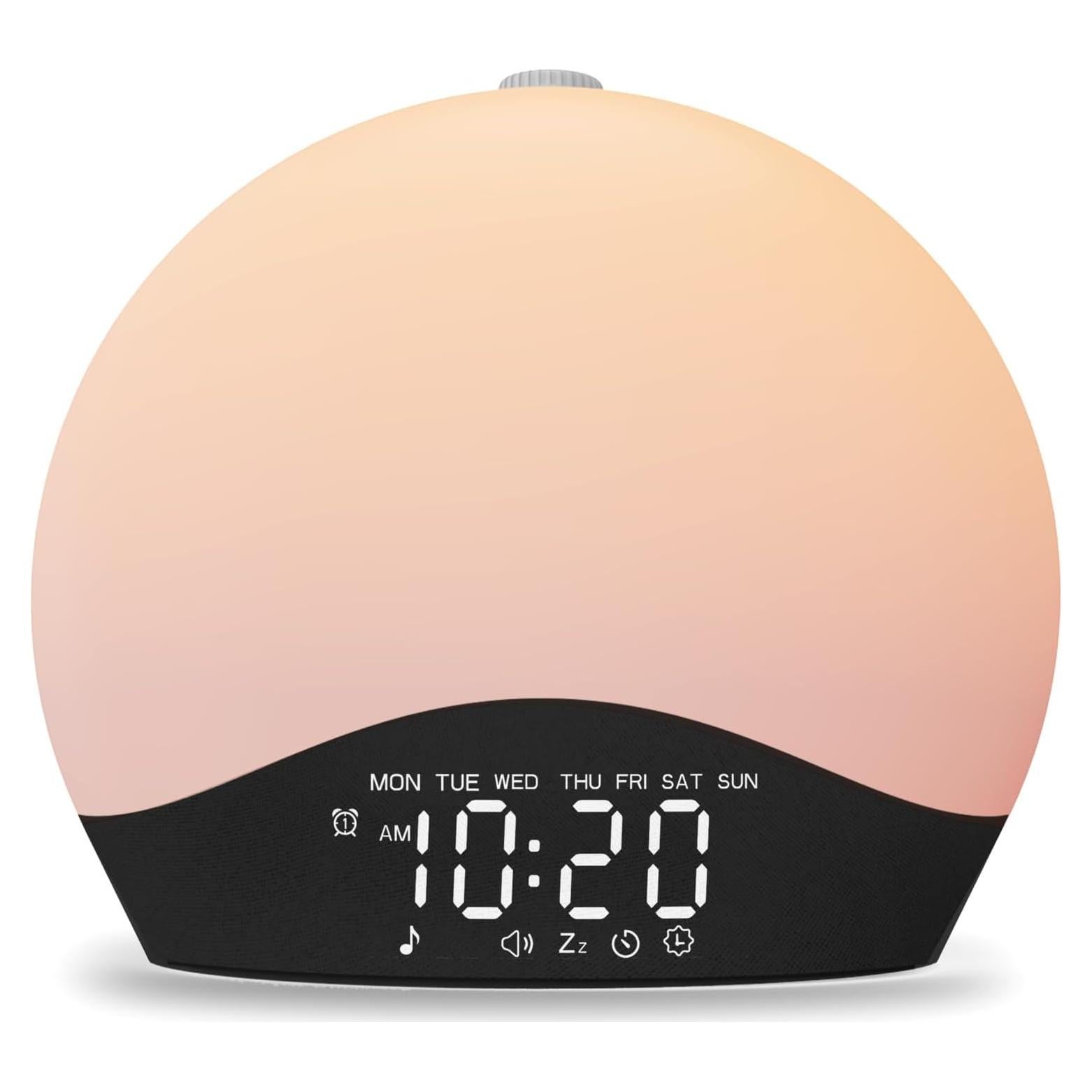 Despertador JALL K2 con Ruido Blanco y Luz de Amanecer