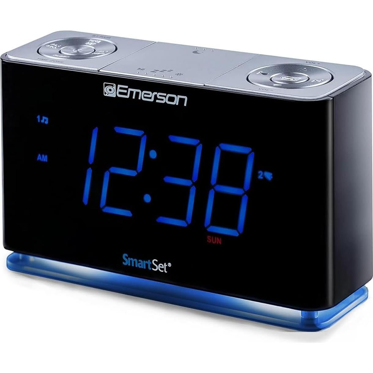 Reloj Despertador Emerson CKS1507 Bluetooth LED 1.4"