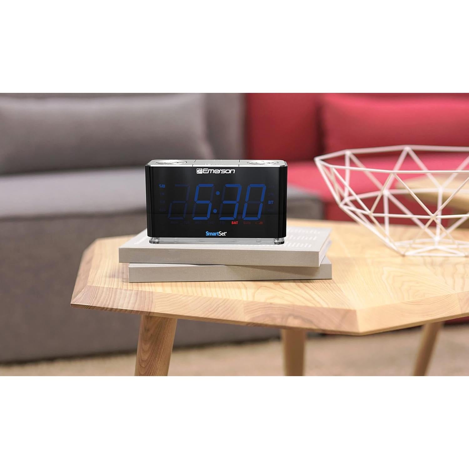 Reloj Despertador Emerson CKS1507 Bluetooth LED 1.4"