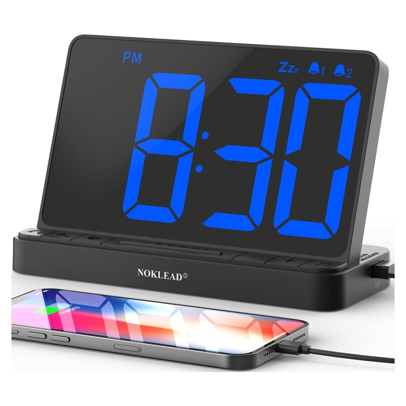 Reloj Despertador Digital NOKLEAD NK5256 con Pantalla LED 16.5cm