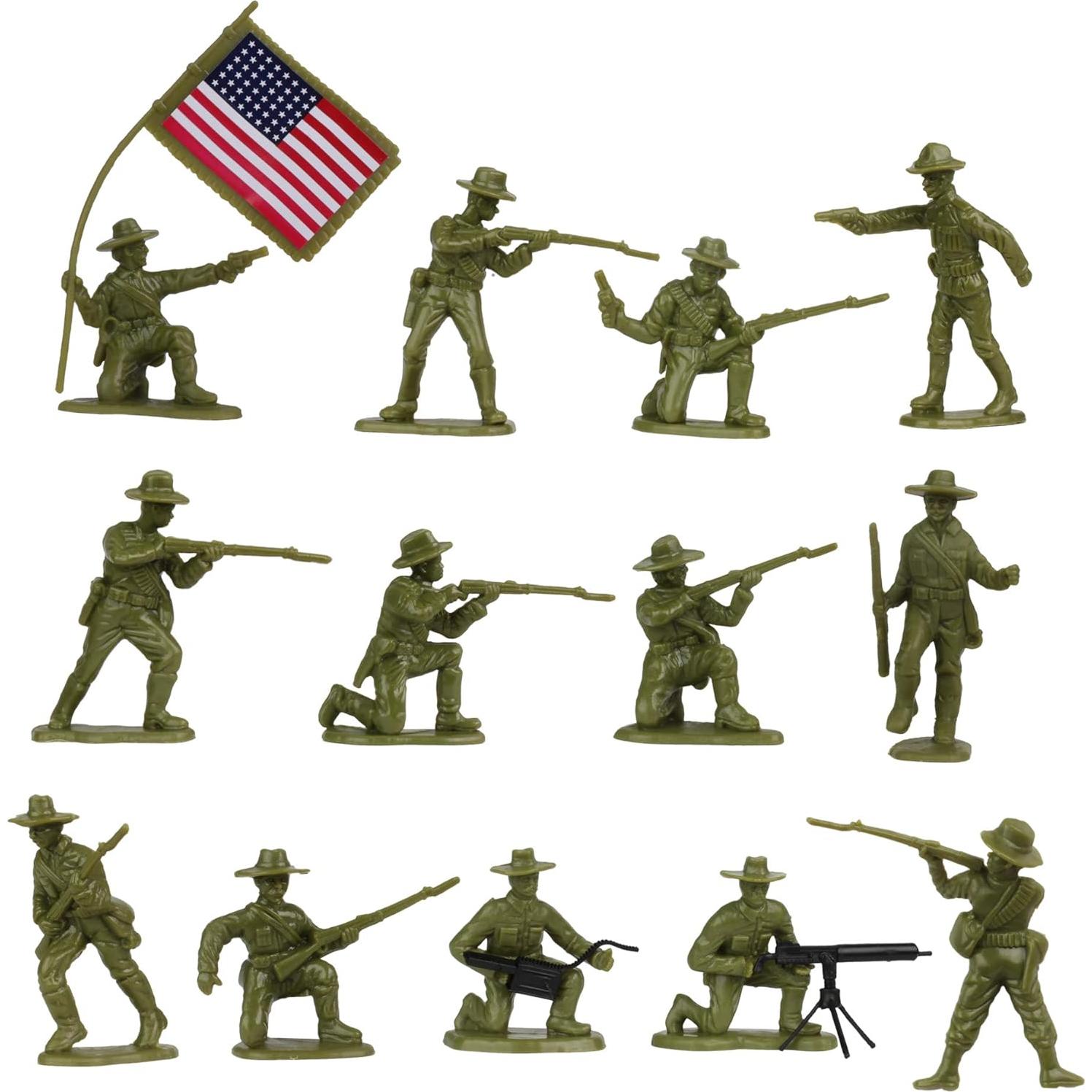 Figuras de Soldados BMC Guerras Fronterizas 34 Piezas