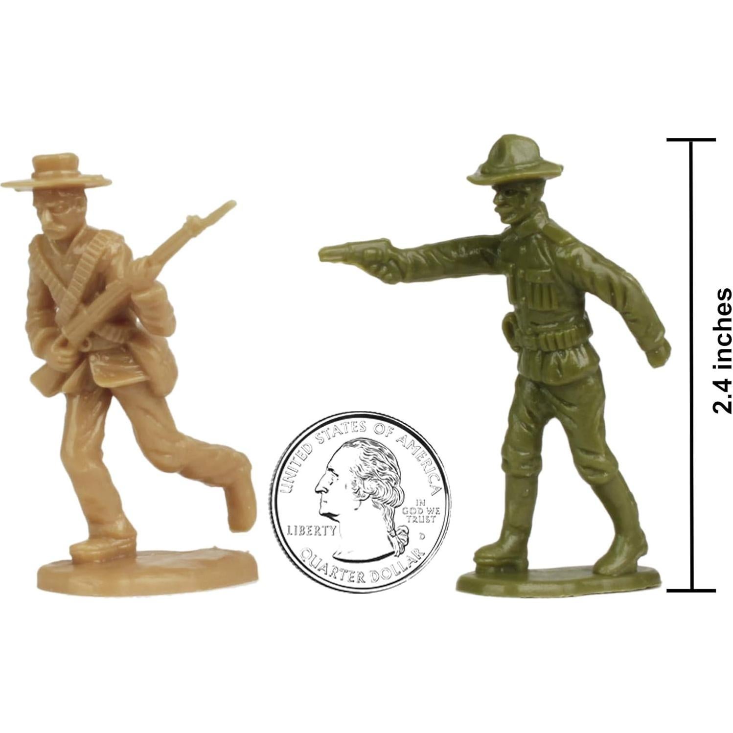 Figuras de Soldados BMC Guerras Fronterizas 34 Piezas