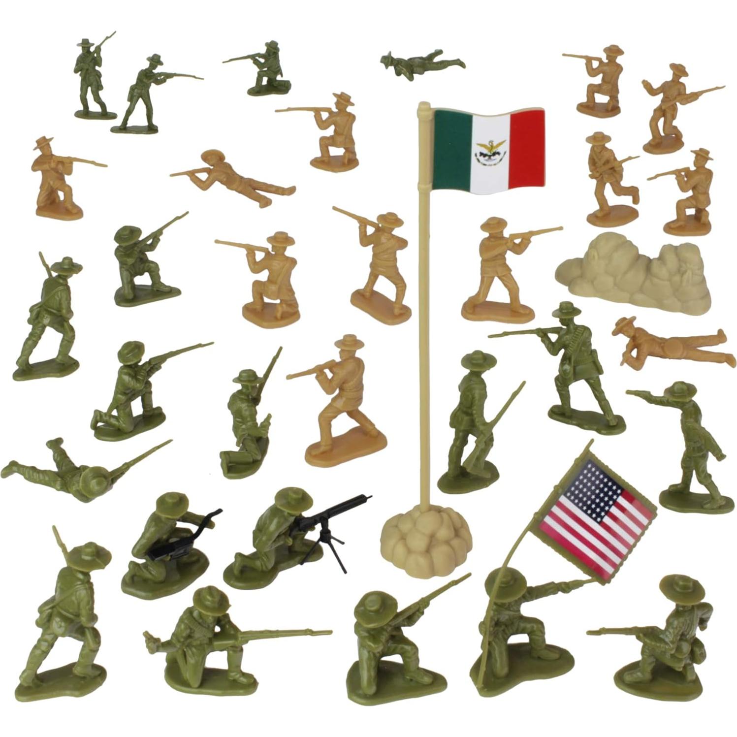 Figuras de Soldados BMC Guerras Fronterizas 34 Piezas