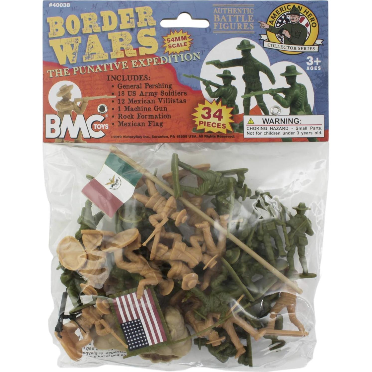 Figuras de Soldados BMC Guerras Fronterizas 34 Piezas