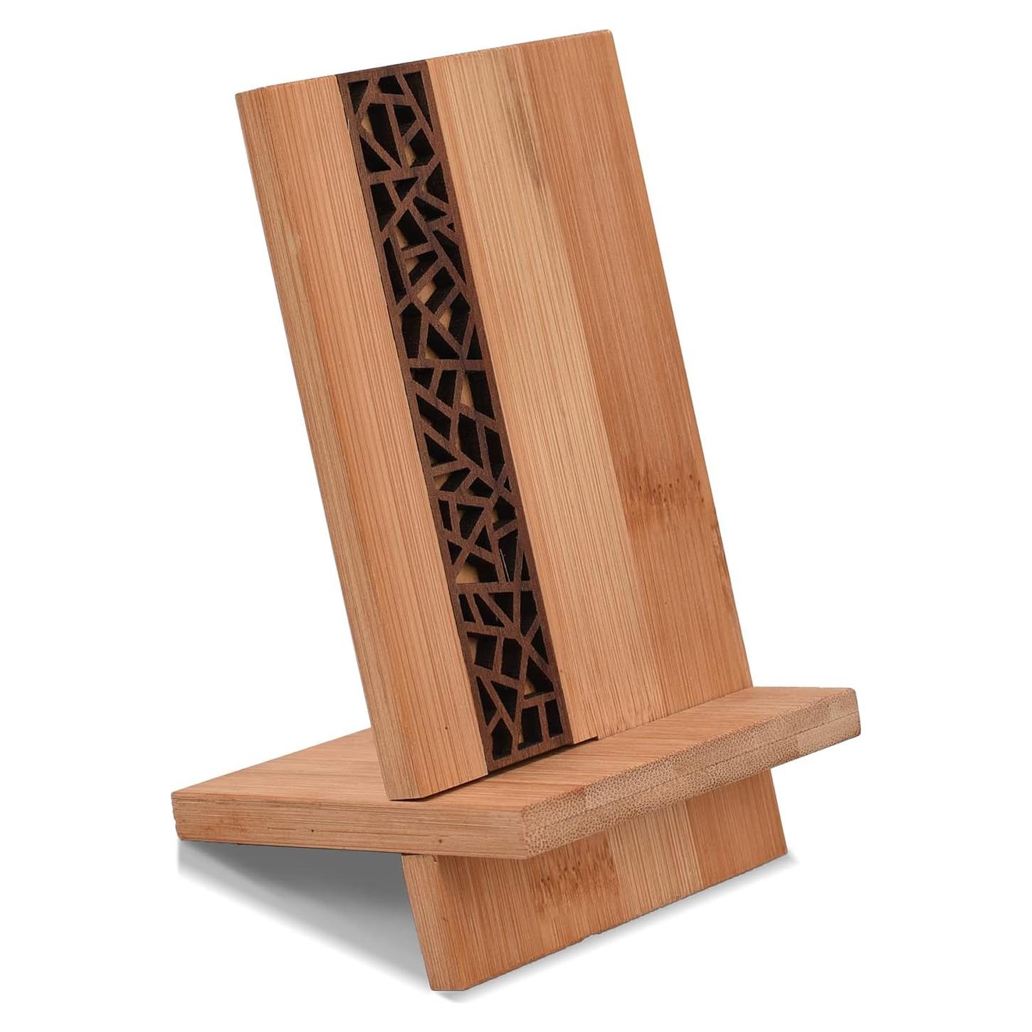 Soporte Móvil BARUHARI de Madera de Bambú Ajustable