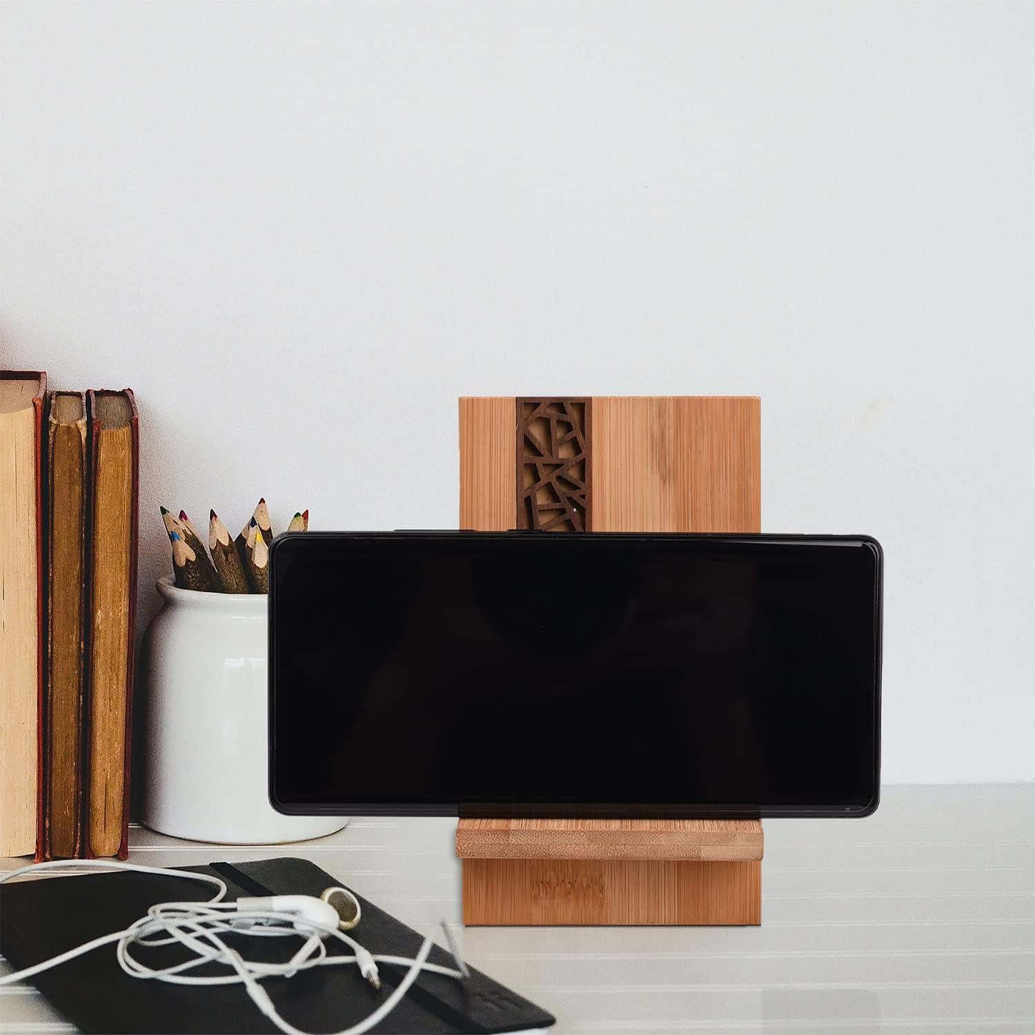 Soporte Móvil BARUHARI de Madera de Bambú Ajustable