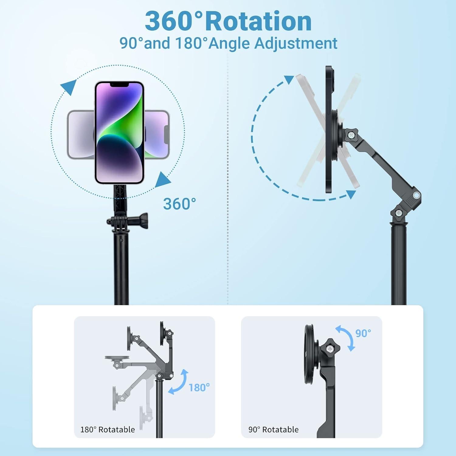 Soporte de Escritorio Magnético JJC MSS-1 Ajustable para Teléfono