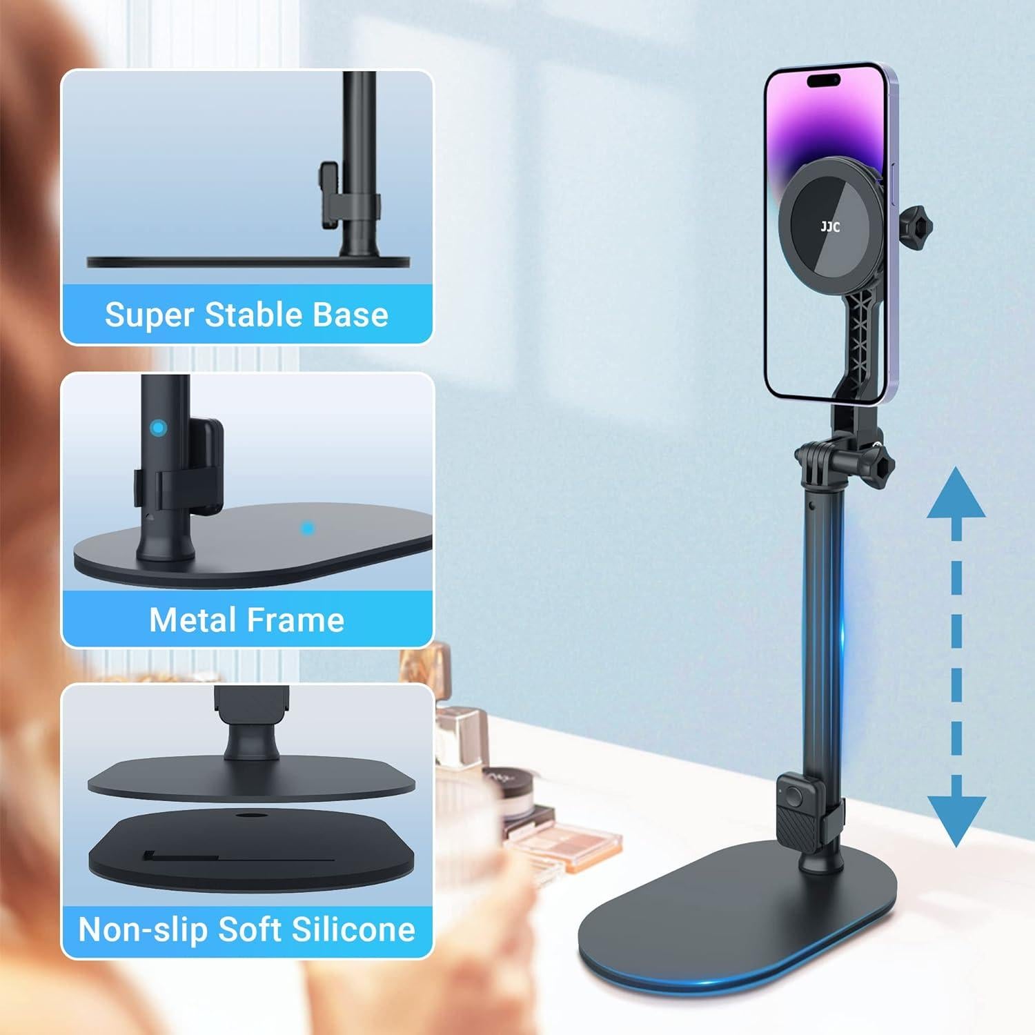 Soporte de Escritorio Magnético JJC MSS-1 Ajustable para Teléfono
