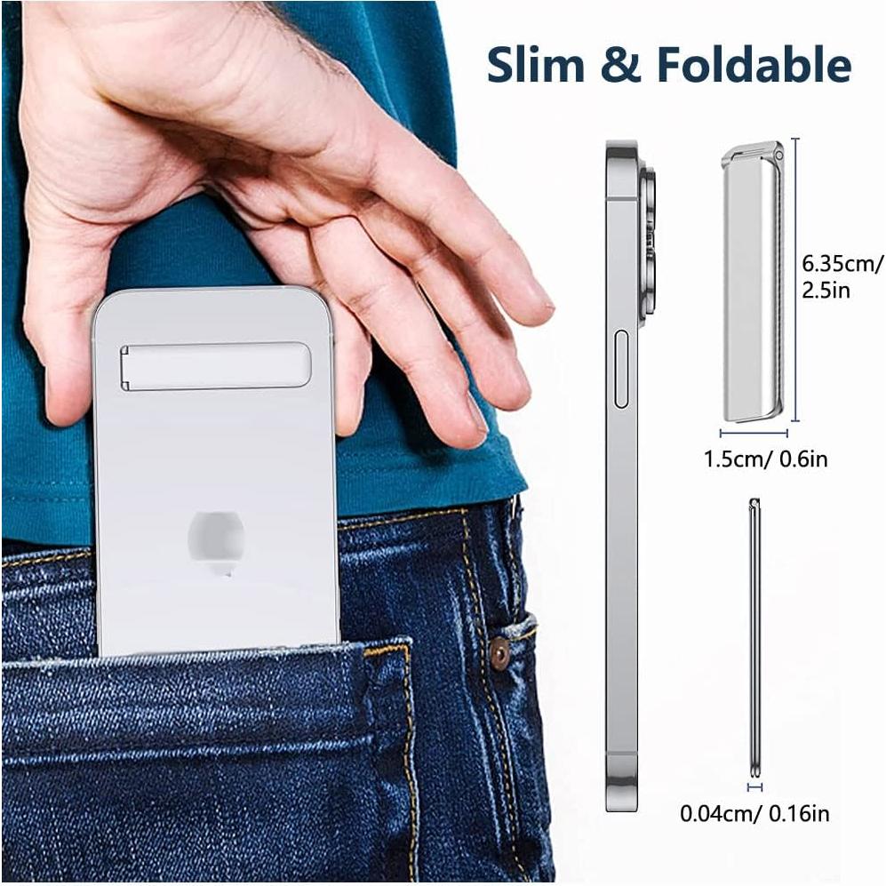 Soporte para Teléfono Móvil Kinizuxi Aluminio Plata Ajustable