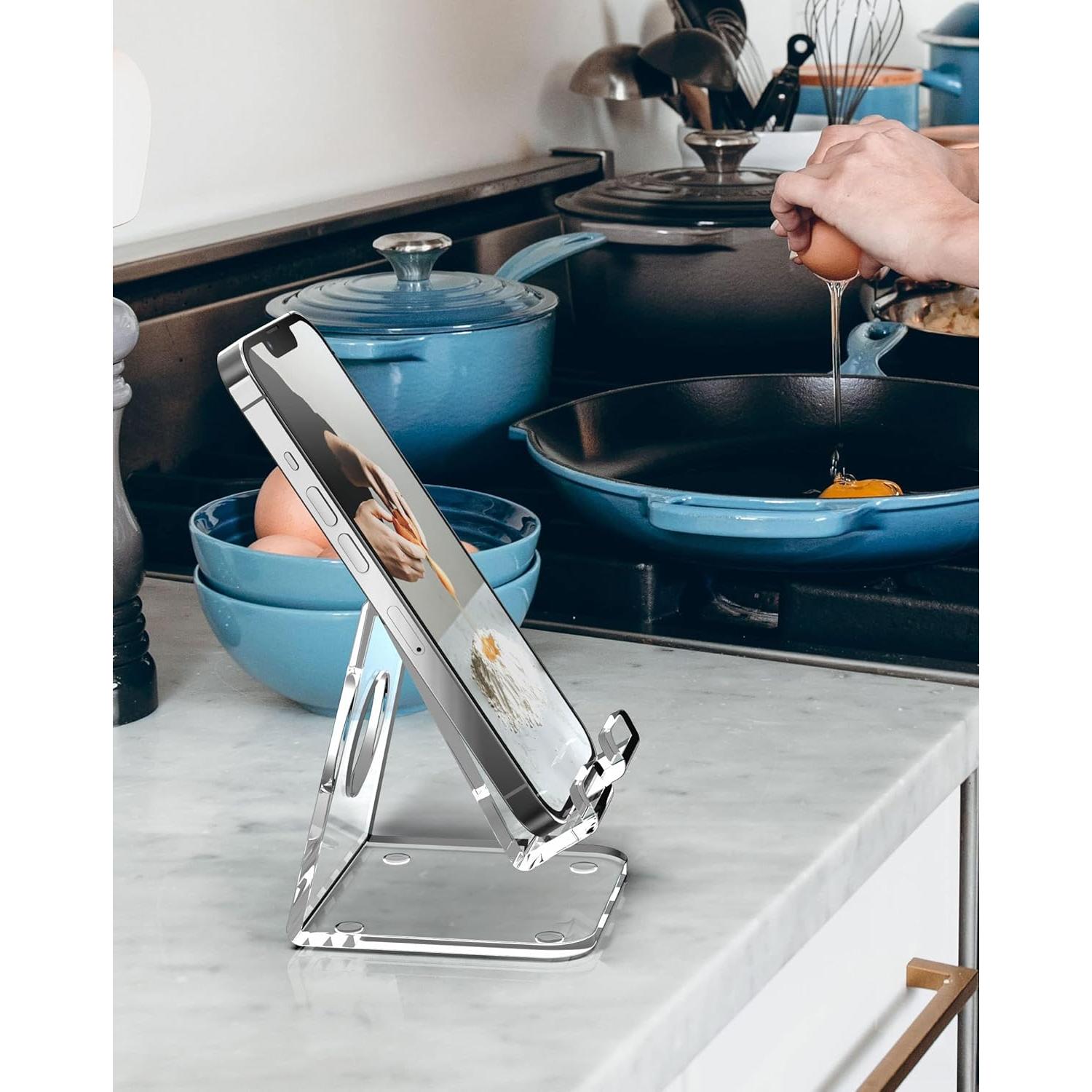 Soporte de Teléfono Móvil TOPGO Acrílico Transparente