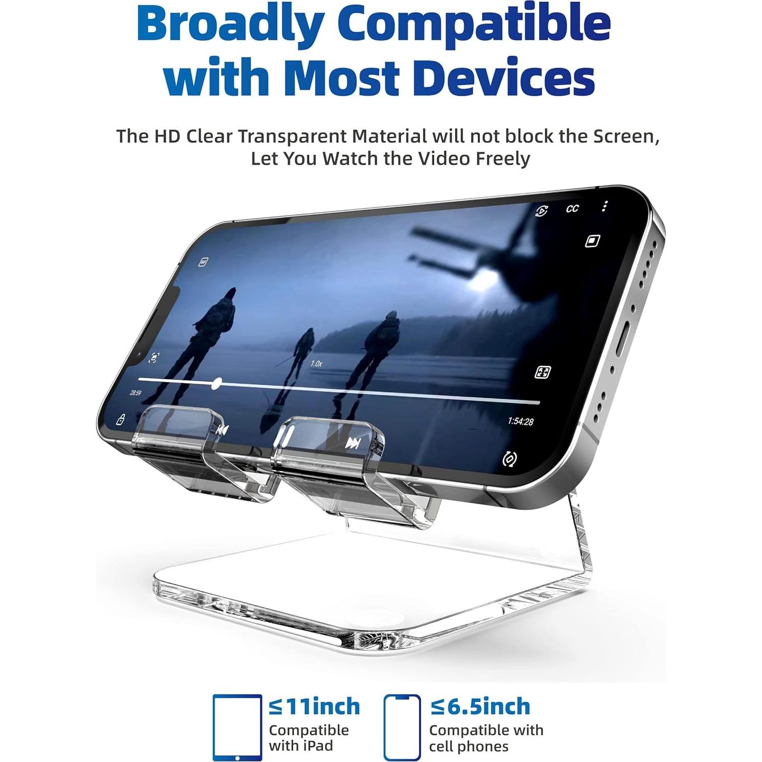 Soporte de Teléfono Móvil TOPGO Acrílico Transparente