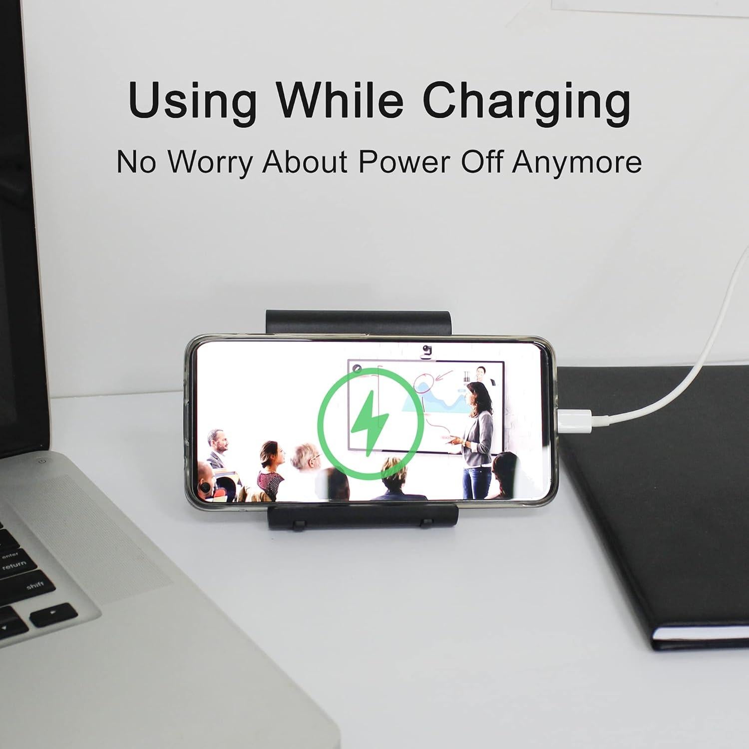 Soporte Plegable para Teléfono Celular Mayten Negro - Ajustable