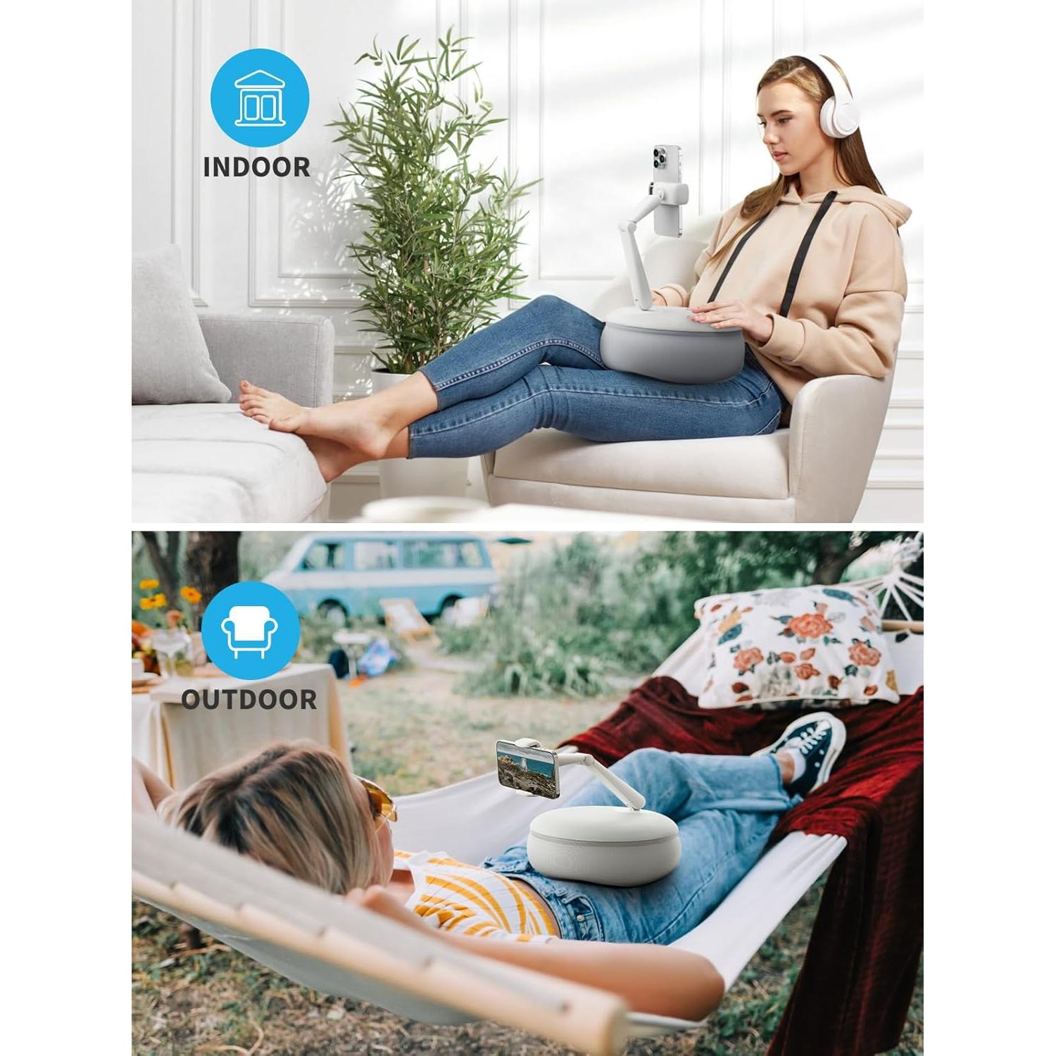 Soporte de Almohada para Teléfono Móvil SAIJI U Mini Gris