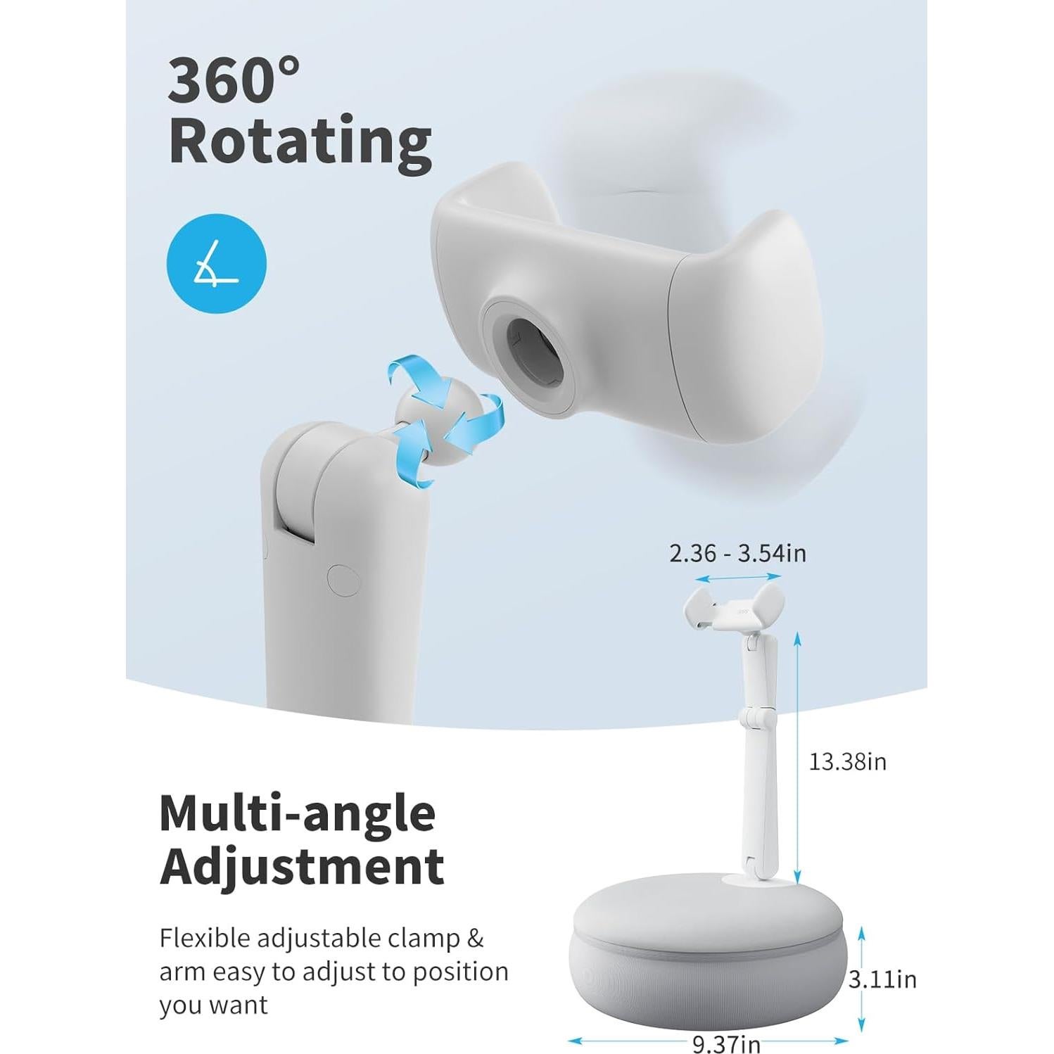 Soporte de Almohada para Teléfono Móvil SAIJI U Mini Gris