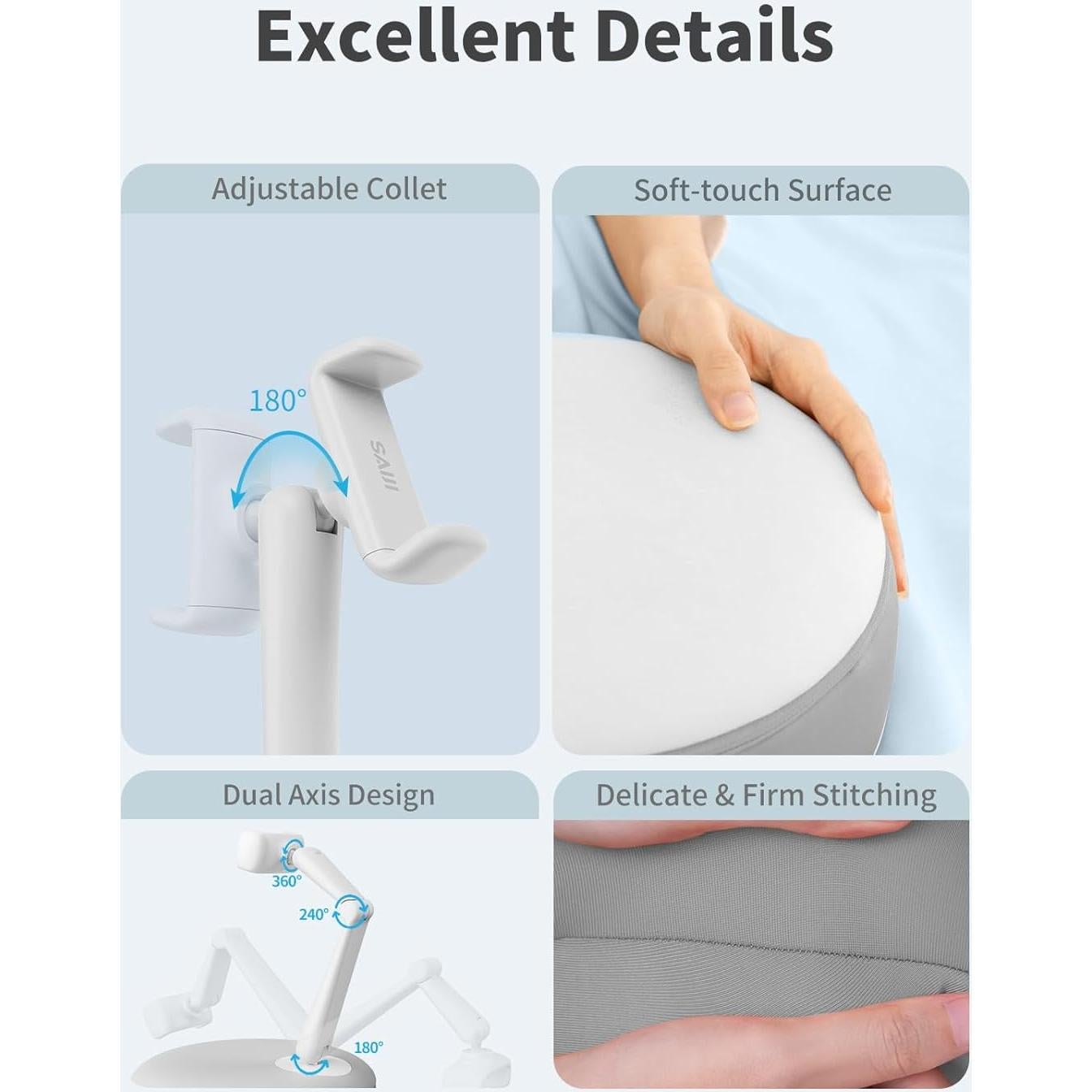 Soporte de Almohada para Teléfono Móvil SAIJI U Mini Gris