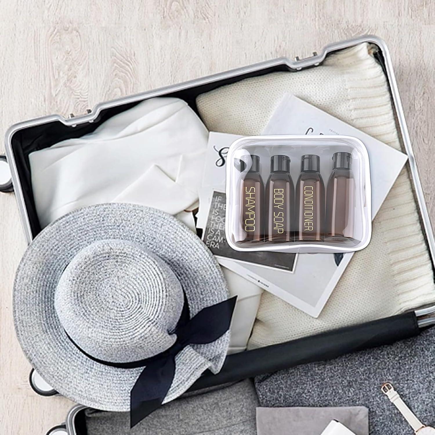 Botellas de Viaje Cosywell 4pcs 100ml Aprobadas por TSA